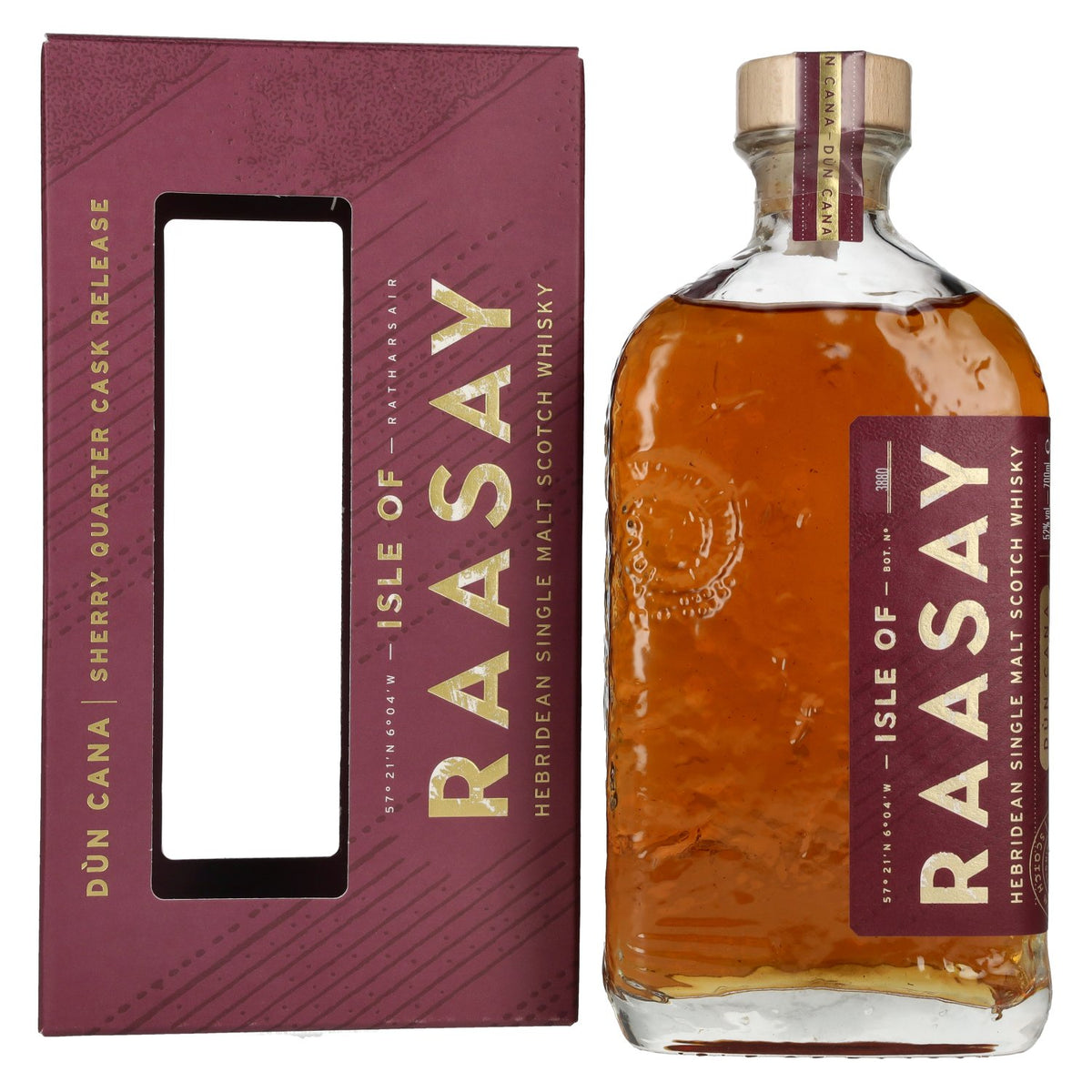 Isle of RAASAY Dùn Cana Sherry Quarter Cask Release 52% Vol. 0,7l in Geschenkbox