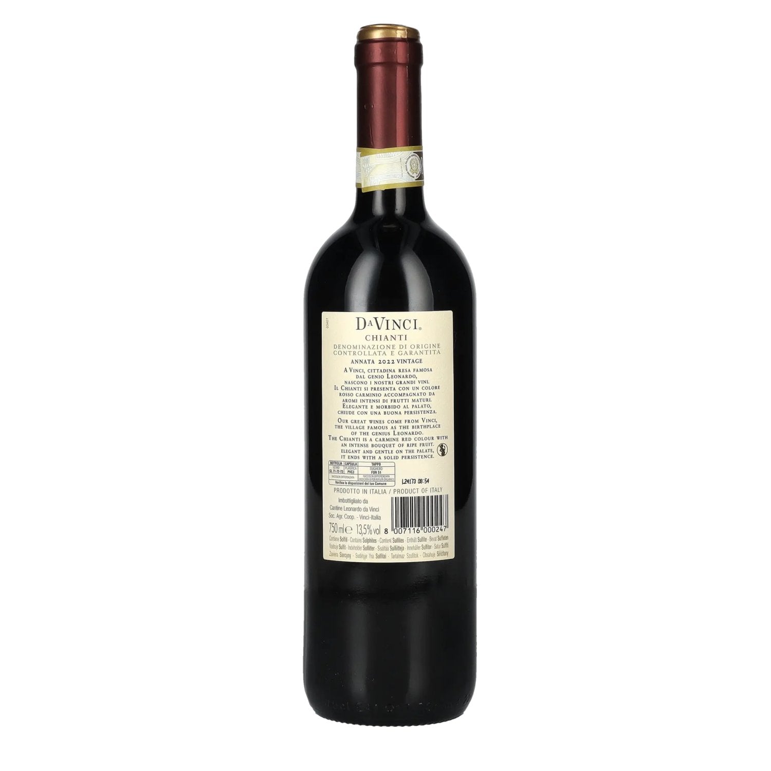 Leonardo da Vinci CHIANTI DOCG 2022 13,5% Vol. 0,75l