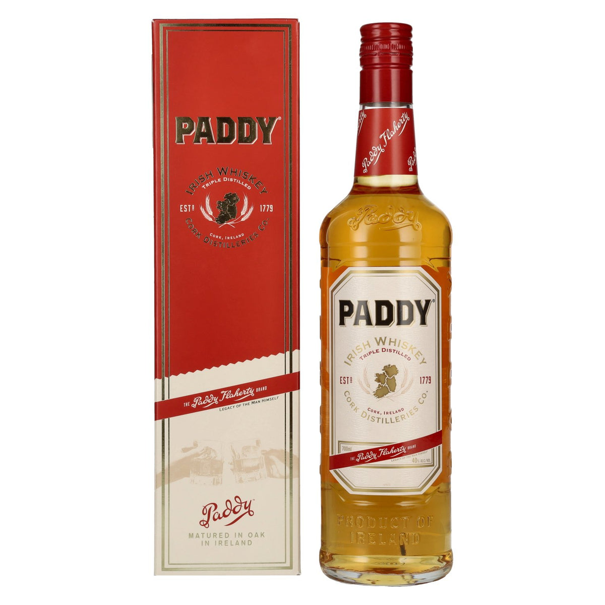 Paddy Irish Whiskey 40% Vol. 0,7l in Geschenkbox
