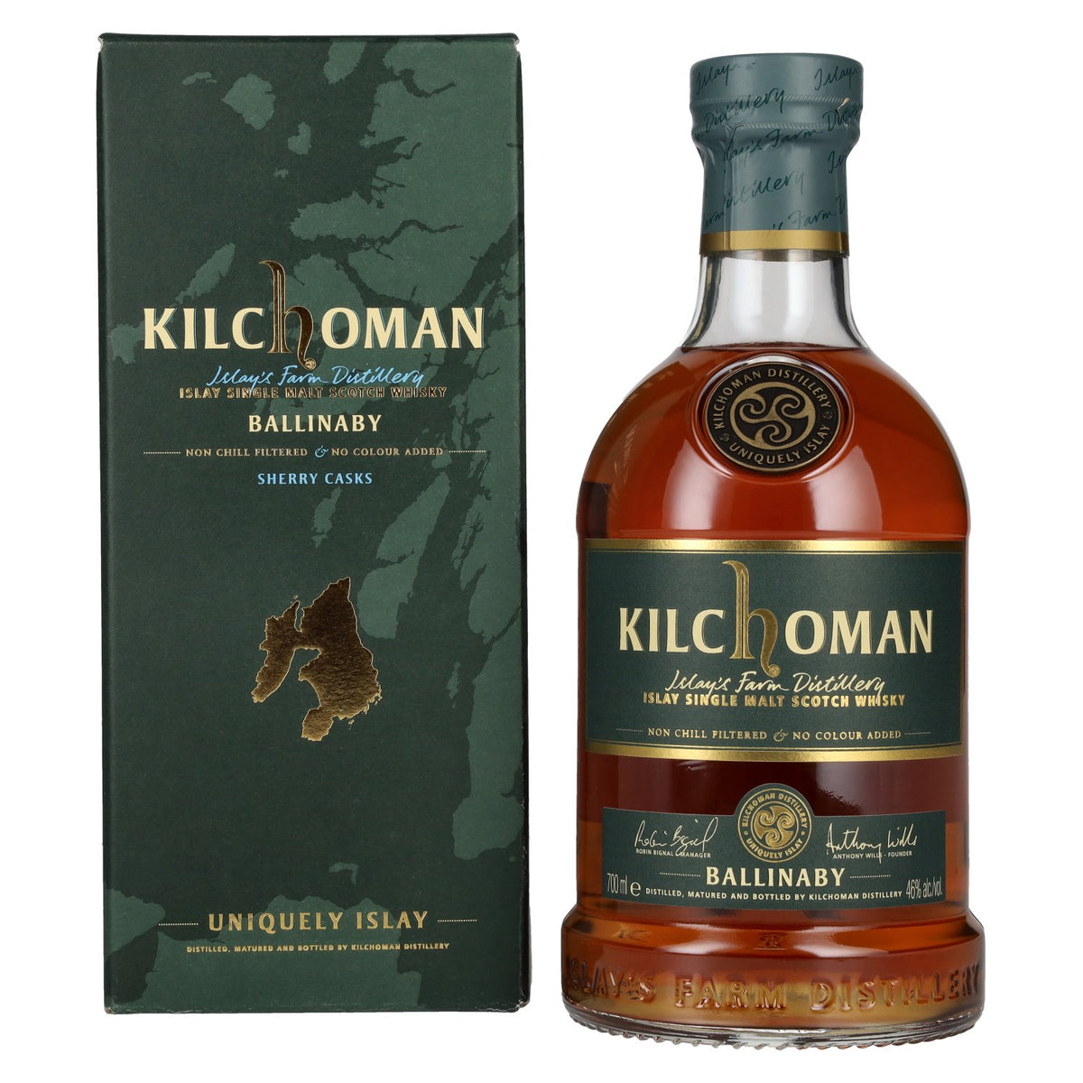 Kilchoman BALLINABY Islay Single Malt Scotch Whisky 46% Vol. 0.7l in gift box