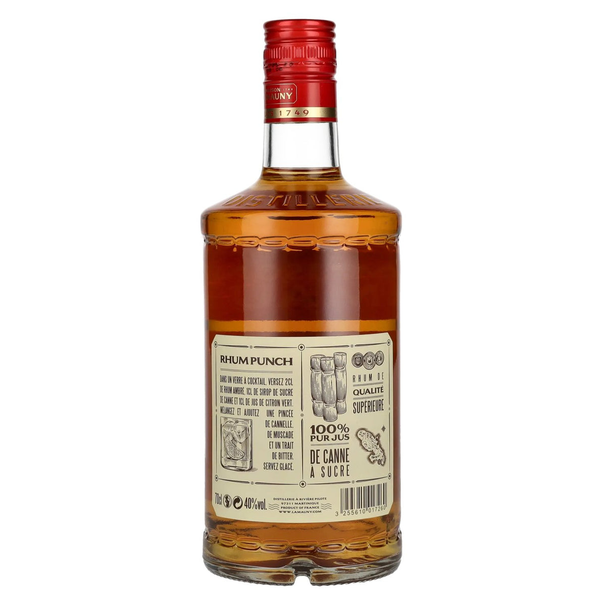 La Mauny Rhum Ambré Agricole Martinique 40% Vol. 0.7L