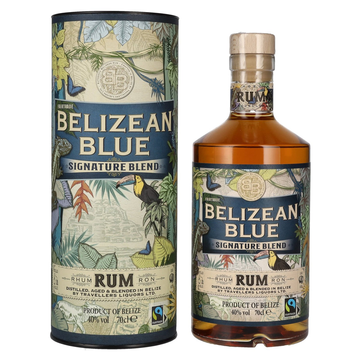 Belizean Blue SIGNATURE BLEND Rum 40% Vol. 0,7l in Geschenkbox