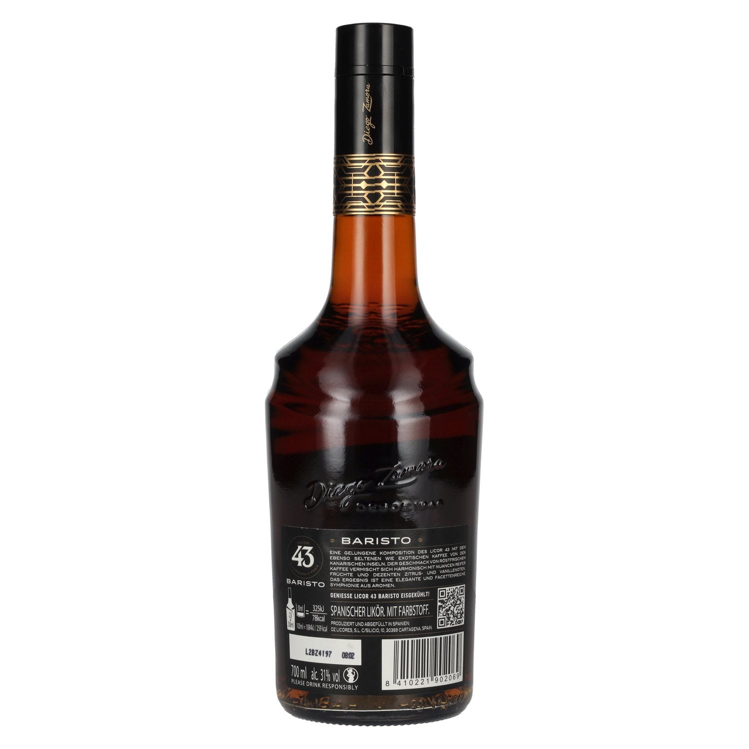 Licor 43 CUARENTA Y TRES BARISTO 31% Vol. 0,7l