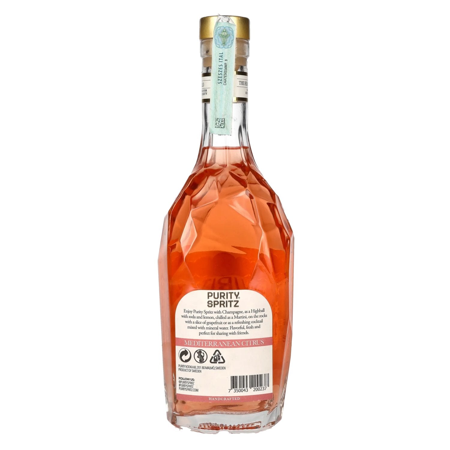 Purity SPRITZ 34 Times Distilled Mediterranean Citrus 30% Vol. 0,7l