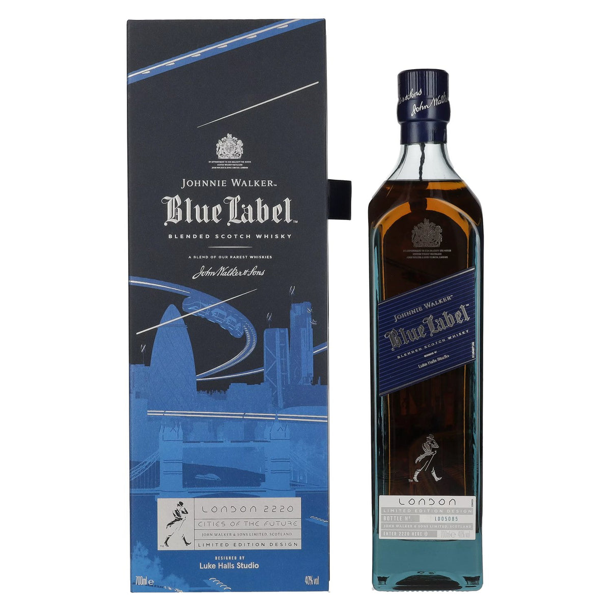 Johnnie Walker Blue Label City Edition London Blended Scotch Whisky 40% Vol. 0.7l in Gift Box