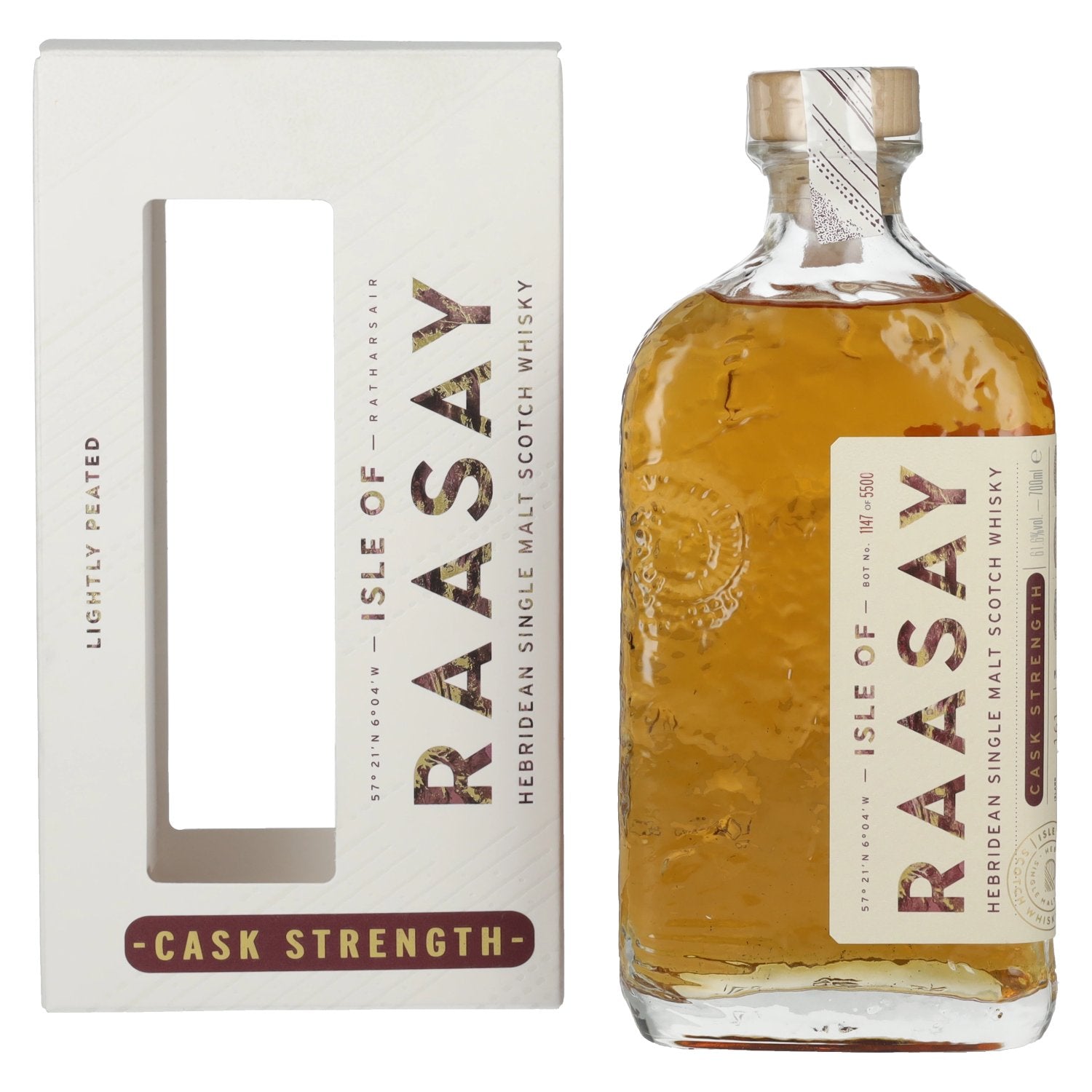 Isle of RAASAY Cask Strength Hebridean Single Malt 2025 61.6% Vol. 0.7l in gift box