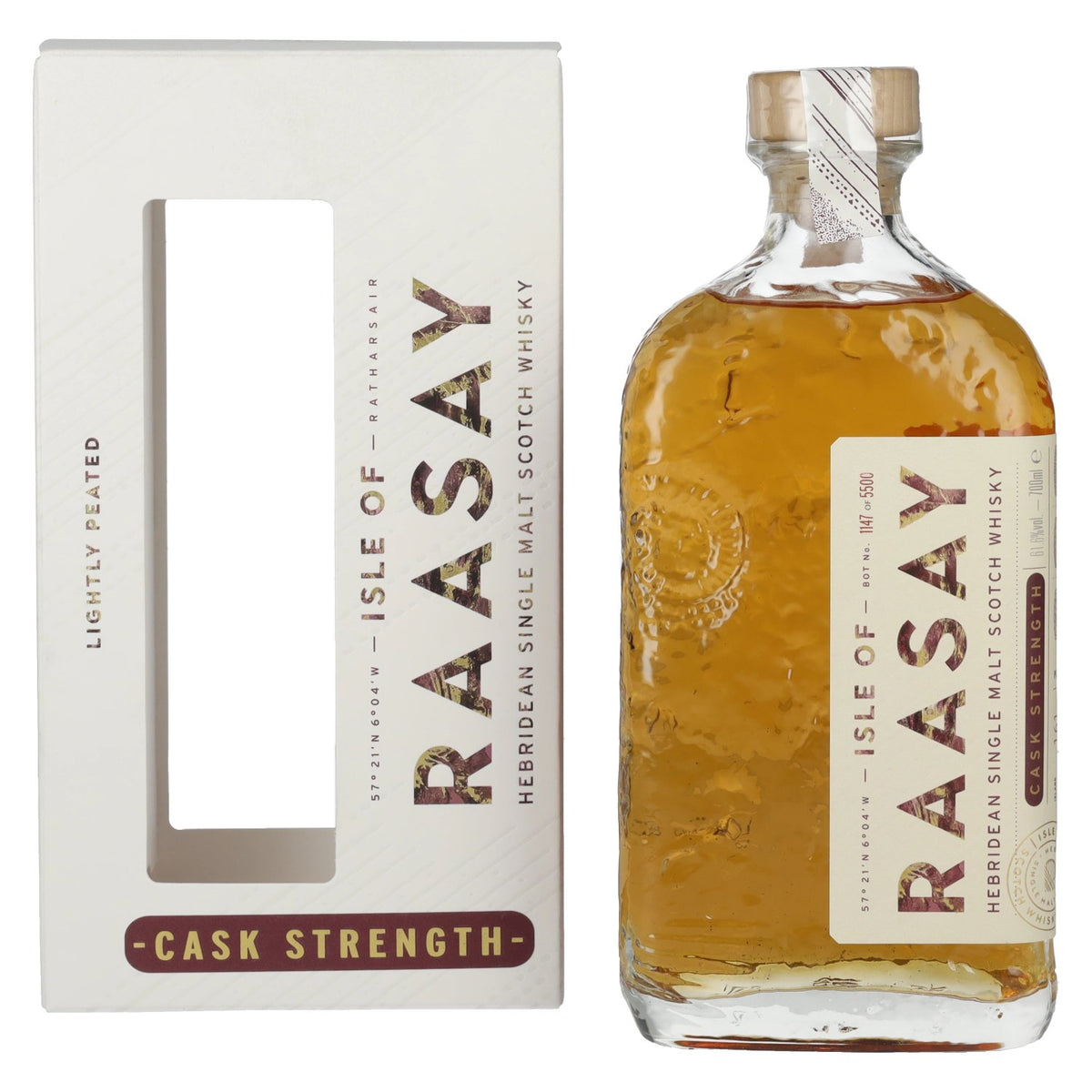 Isle of RAASAY Cask Strength Hebridean Single Malt 2025 61.6% Vol. 0.7l in gift box