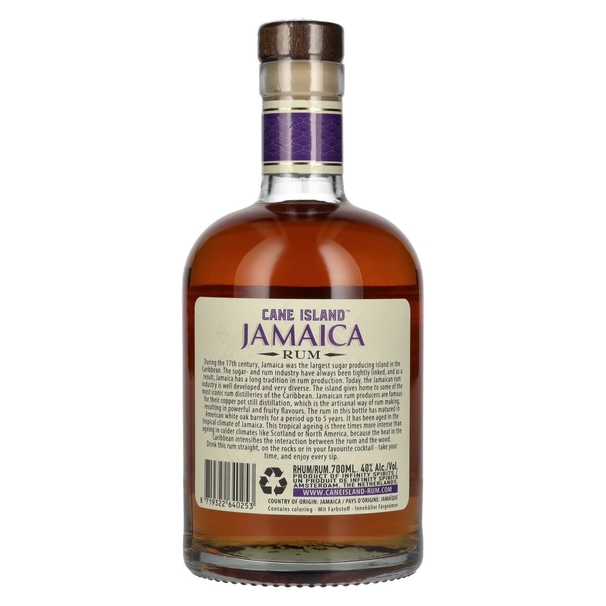 Cane Island JAMAICA Caribbean Aged Single Island Rum 40% Vol. 0.7L