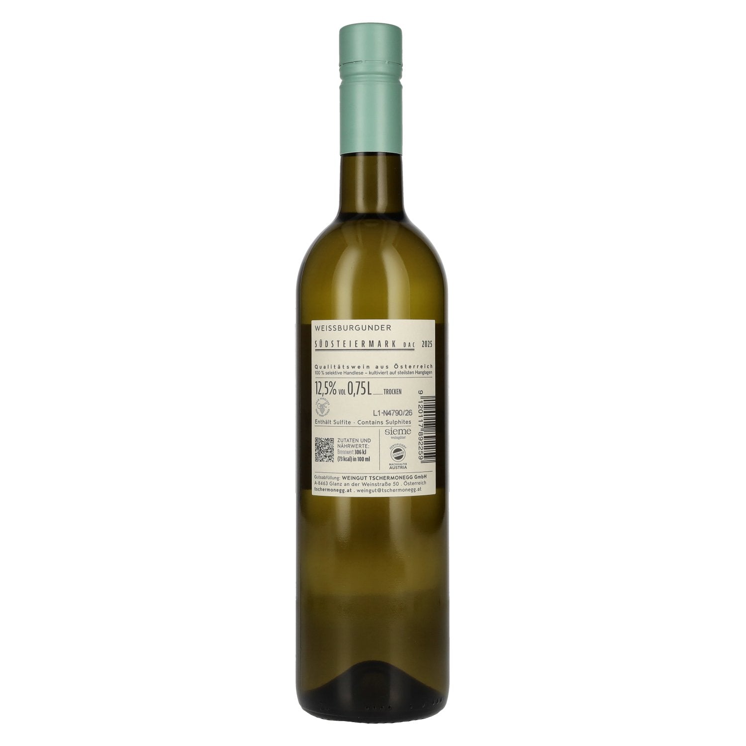 Tschermonegg Pinot Blanc Südsteiermark DAC 2025 12.5% Vol. 0.75l
