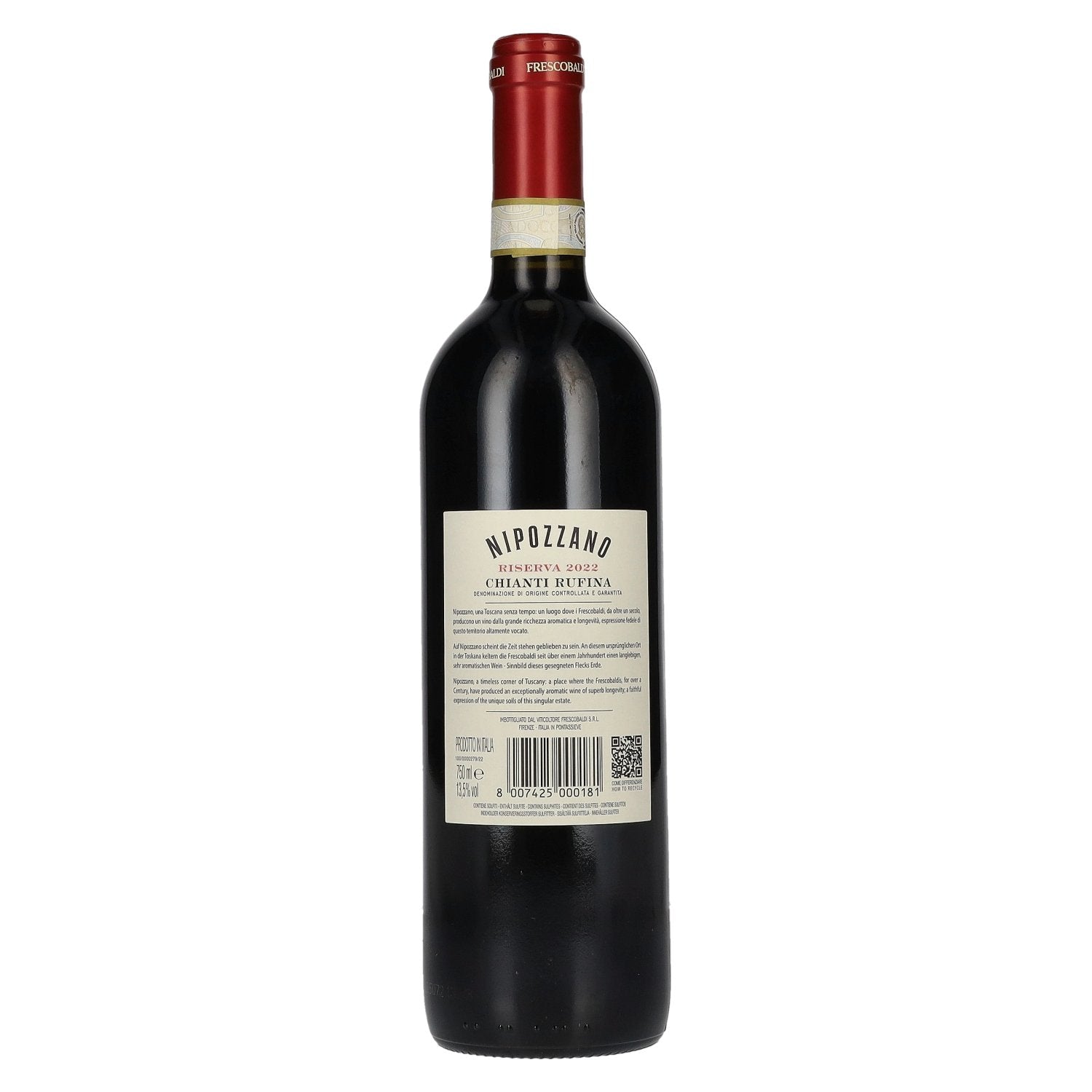 Frescobaldi NIPOZZANO Chianti Rúfina Riserva DOCG 2022 13,5% Vol. 0,75l