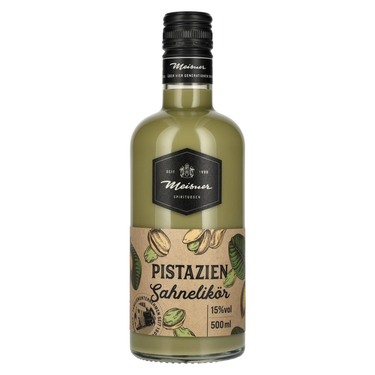 Meisner Pistachio Cream Liqueur 15% vol. 0.5 l