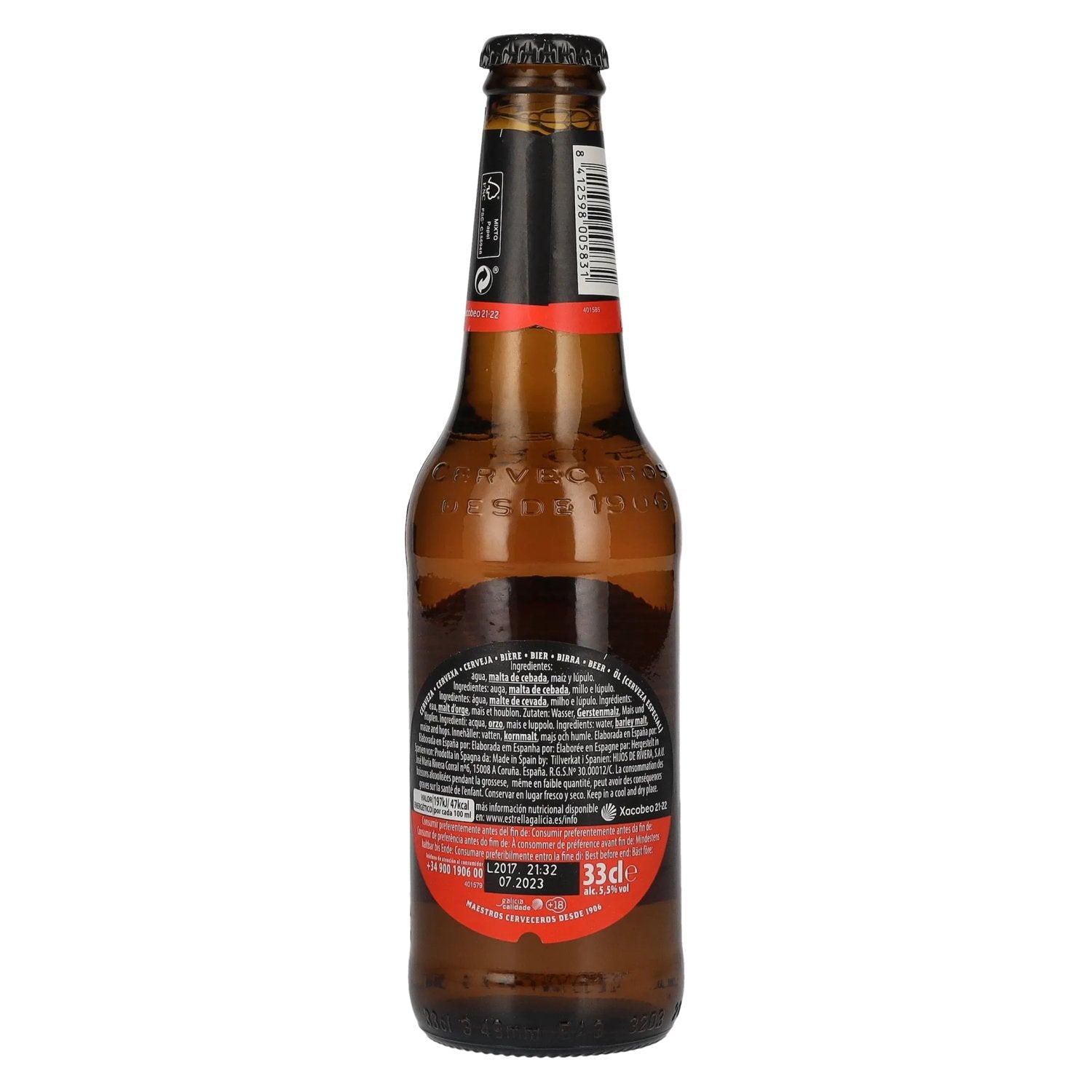 Estrella Galicia Cerveza Especial 5,5% Vol. 0,33l