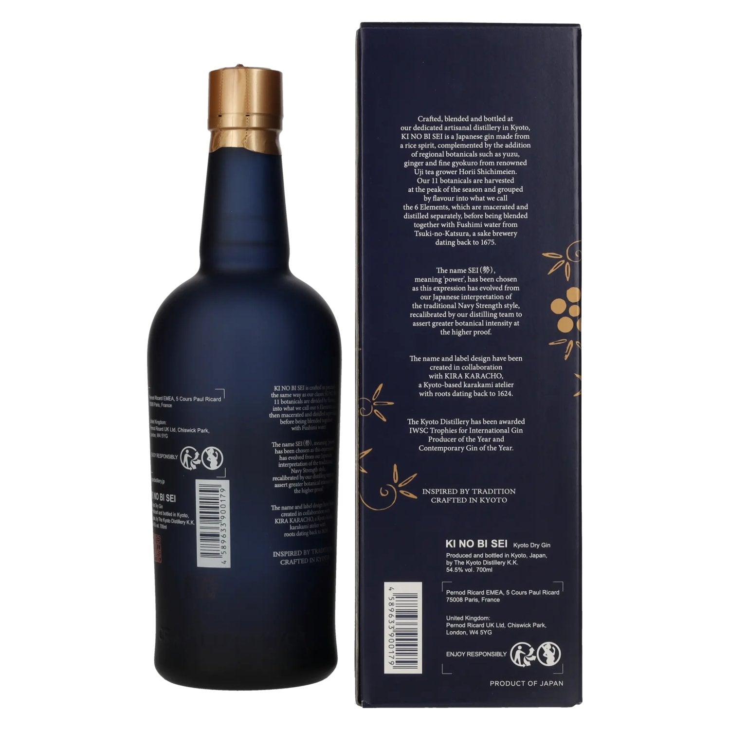 KI NO BI SEI Kyoto Dry Gin 54,5% Vol. 0,7l in Geschenkbox