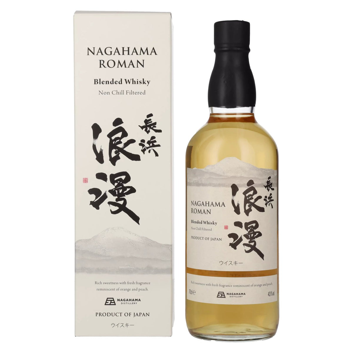 Nagahama Roman Blended Whisky 43% Vol. 0.7l in gift box