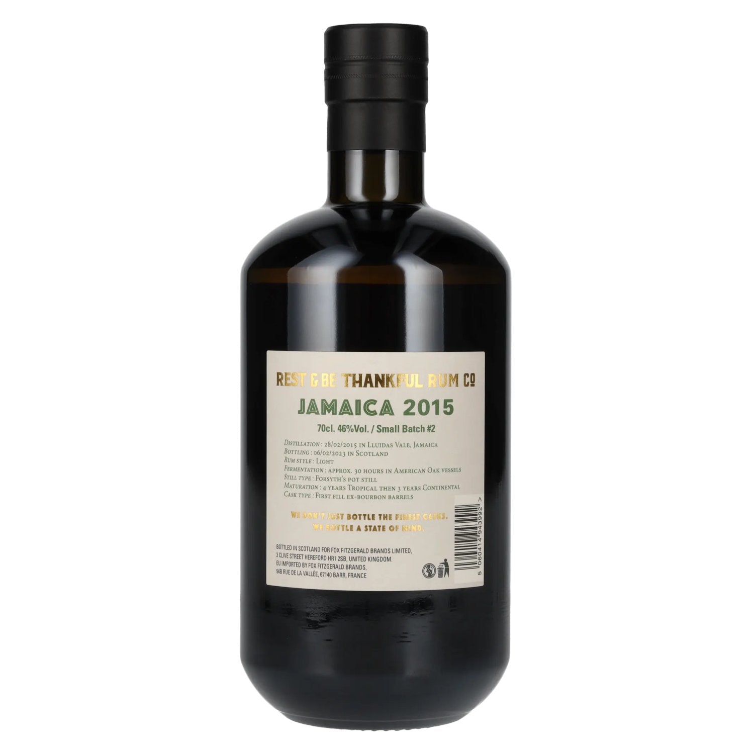 Rest & Be Thankful JAMAICA 7 Years Old Pure Single Jamaican Rum 2015 #2 46% Vol. 0.7l