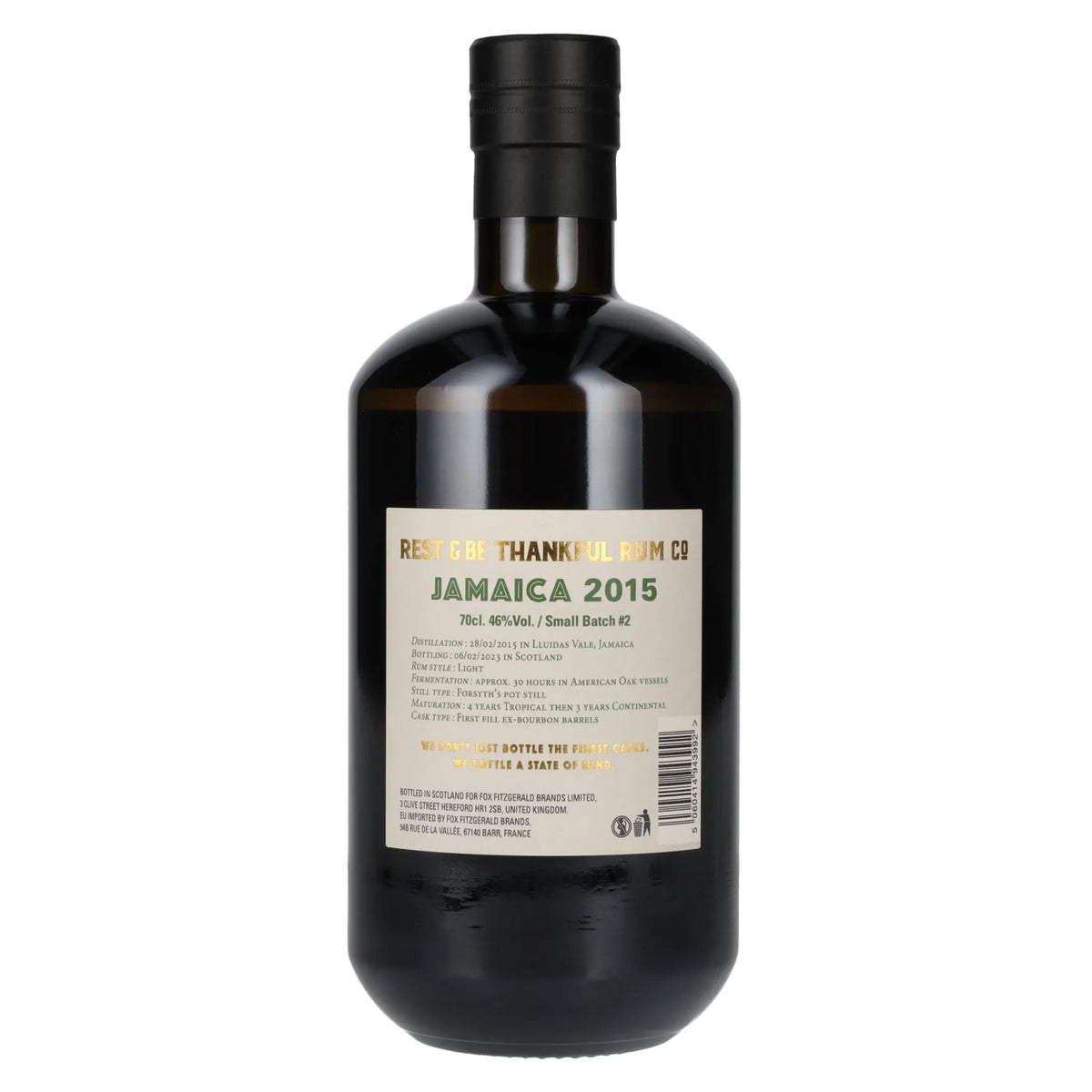 Rest & Be Thankful JAMAICA 7 Years Old Pure Single Jamaican Rum 2015 #2 46% Vol. 0.7l