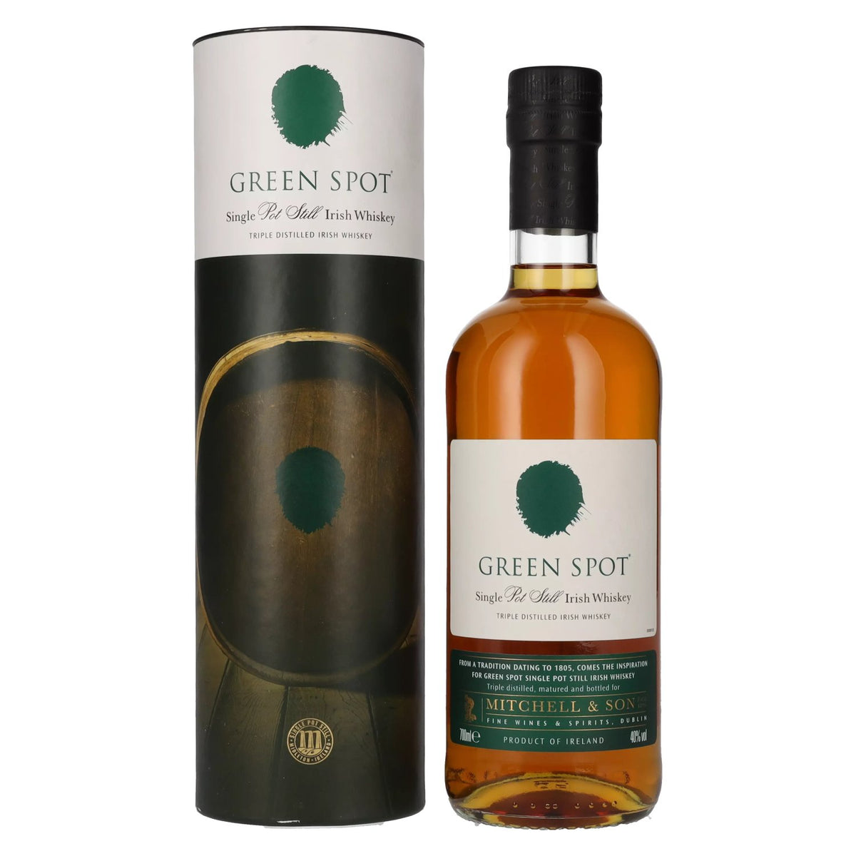 Green Spot Single Pot Still Irish Whiskey 40% Vol. 0,7l in Geschenkbox