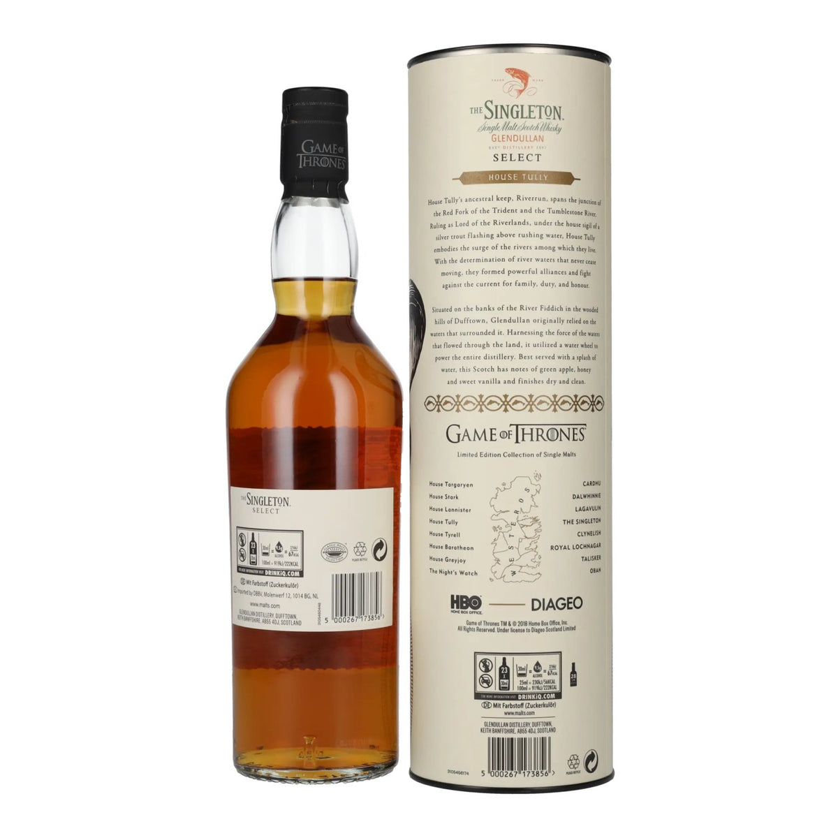 The Singleton GLENDULLAN GAME OF THRONES House Tully Single Malt Scotch Whisky 40% Vol. 0.7l in gift box