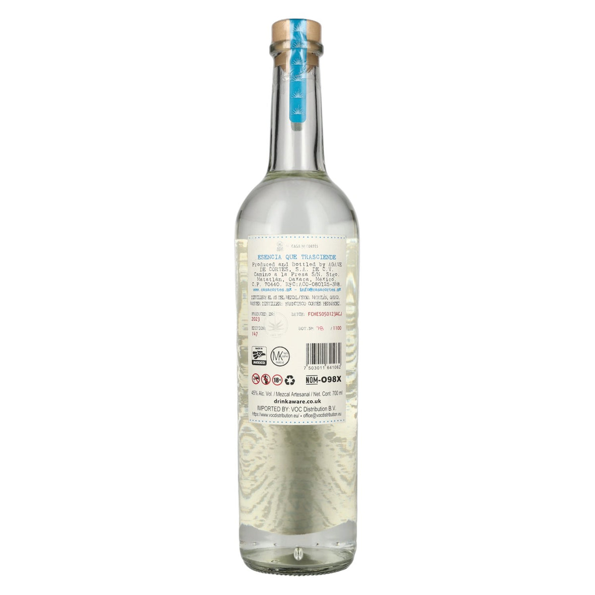 Agave de Cortés Mezcal Artesanal JOVEN 45% Vol. 0,7l