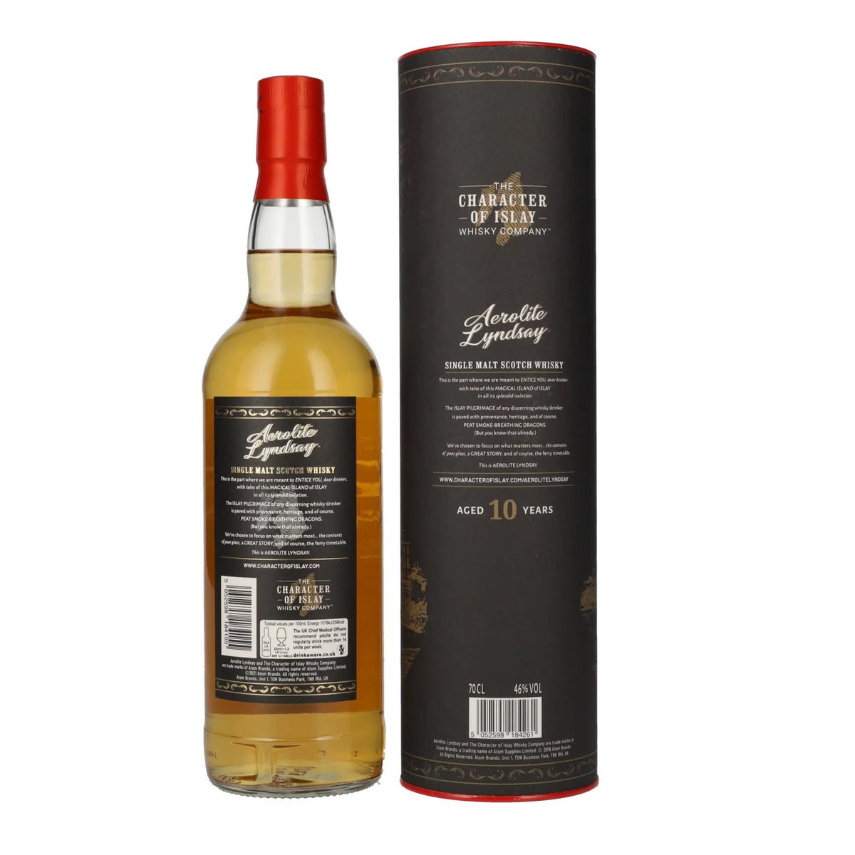 Aerolite Lyndsay 10 Years Old Islay Single Malt Scotch Whisky 46% Vol. 0,7l in Geschenkbox