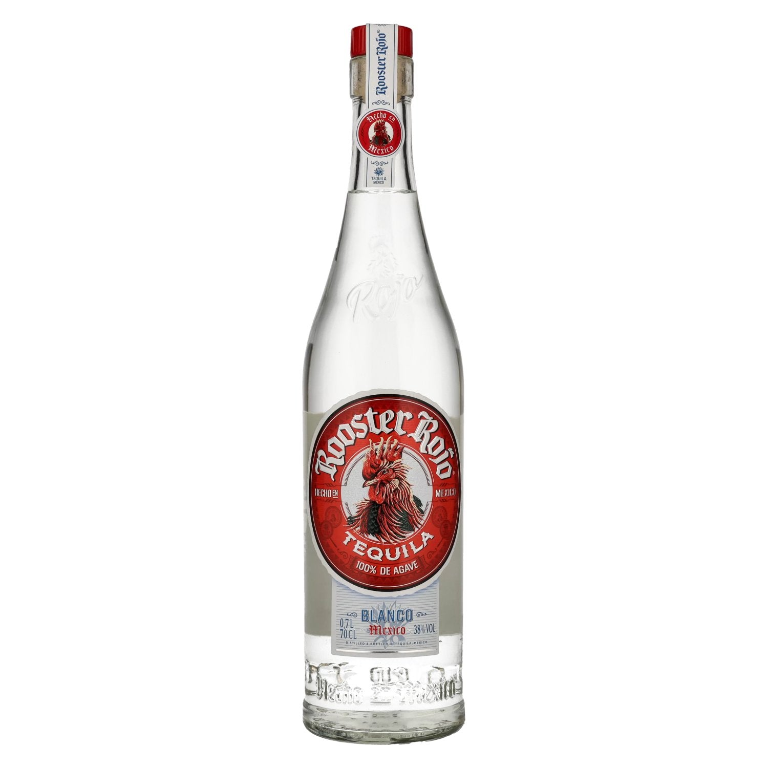 Rooster Rojo BLANCO Tequila 100% Agave 38% Vol. 0.7l