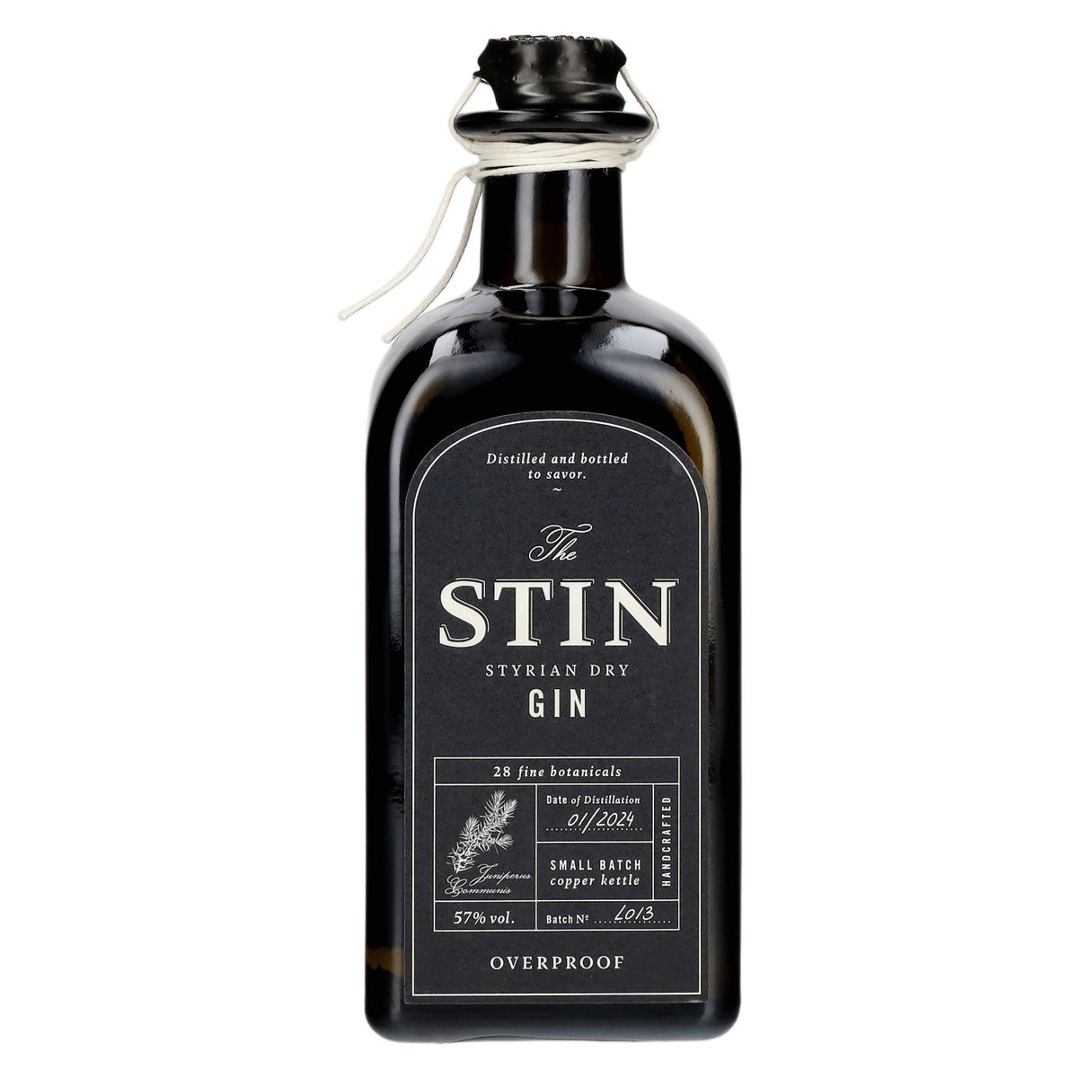 The STIN Styrian Dry Gin OVERPROOF 57% Vol. 0.5l
