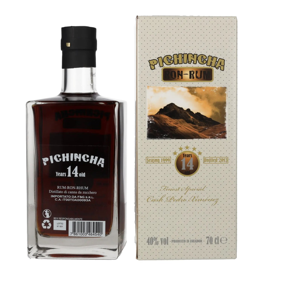 Pichincha Rum 14 Years Finest Special Cask Pedro Ximénez 40% Vol. 0.7l in Gift Box