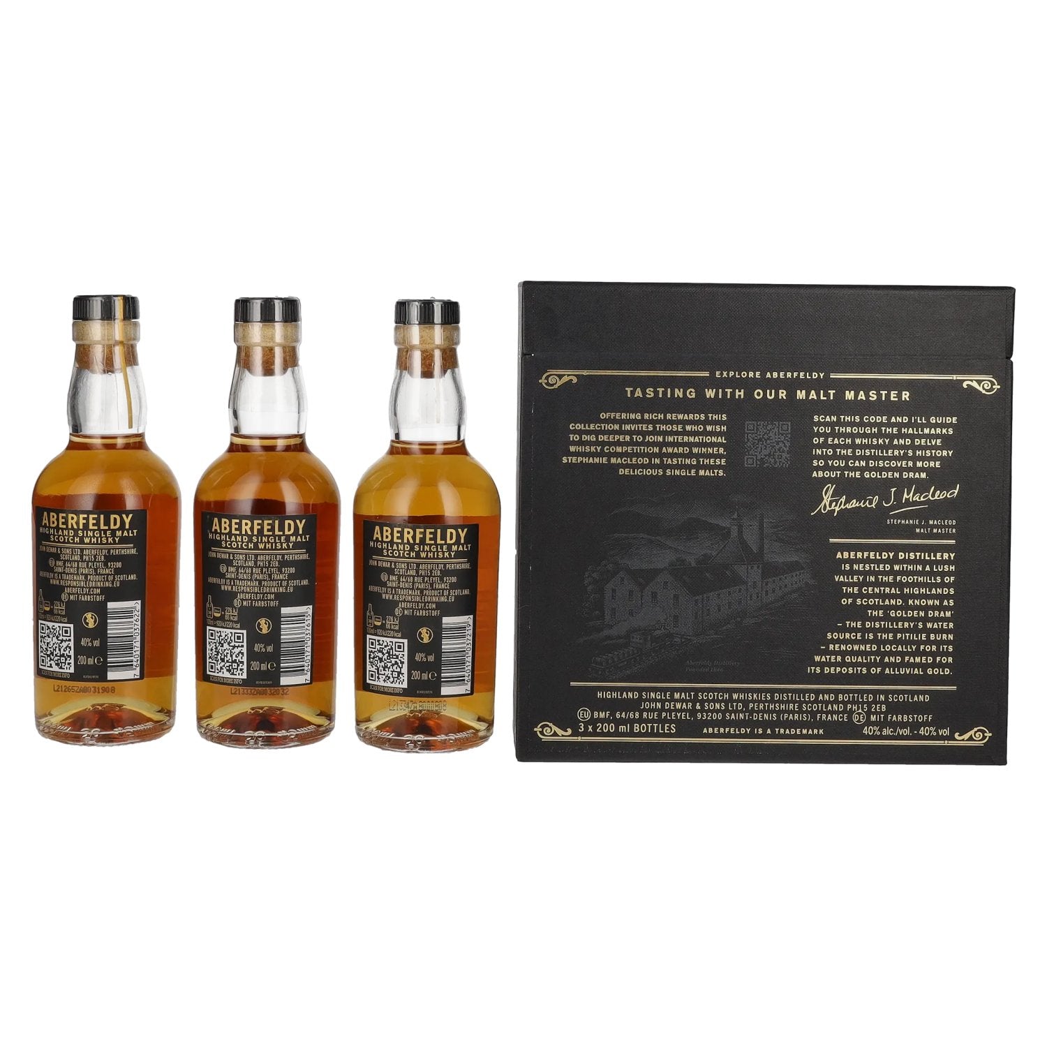 Aberfeldy The Golden Dram Single Malt Tasting Collection 40% Vol. 3x0,2l in Geschenkbox