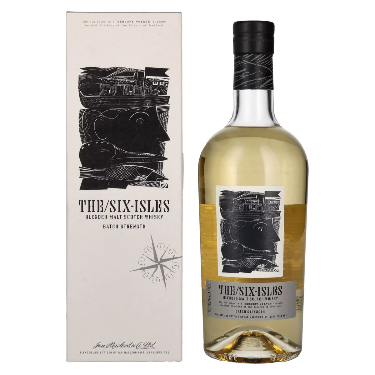 The Six Isles Blended Malt Scotch Whisky BATCH STRENGTH 58% Vol. 0.7l in Gift Box