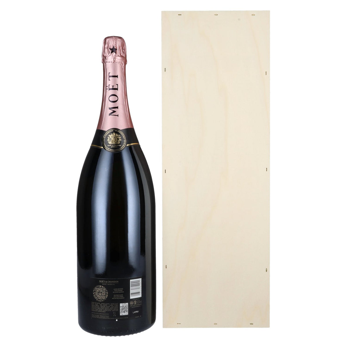 Moët & Chandon Champagne ROSÉ IMPÉRIAL Brut 12,5% Vol. 3l in Holzkiste