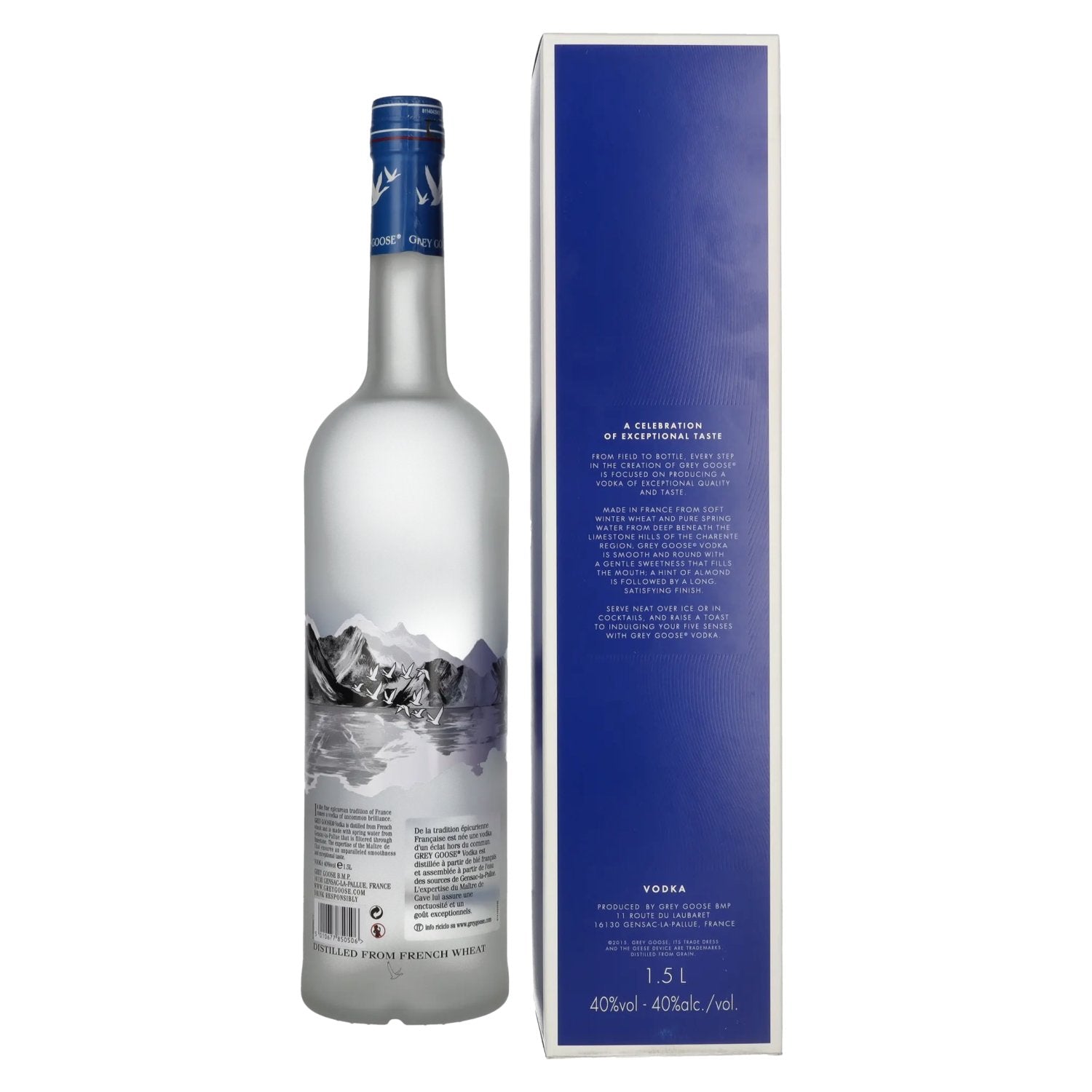 Grey Goose Vodka 40% Vol. 1.5L in gift box
