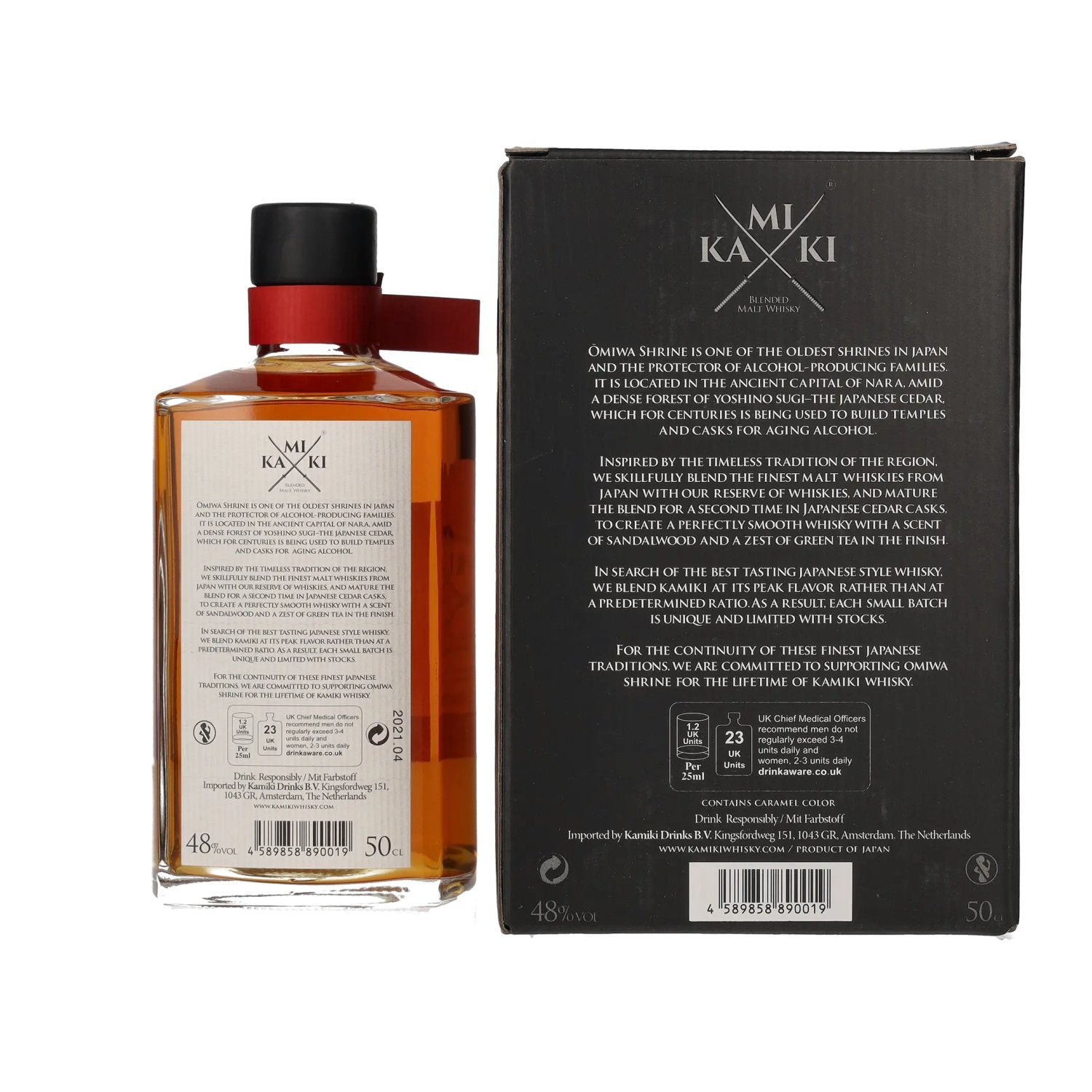 KAMIKI Blended Malt Whisky 48% Vol. 0.5L in gift box