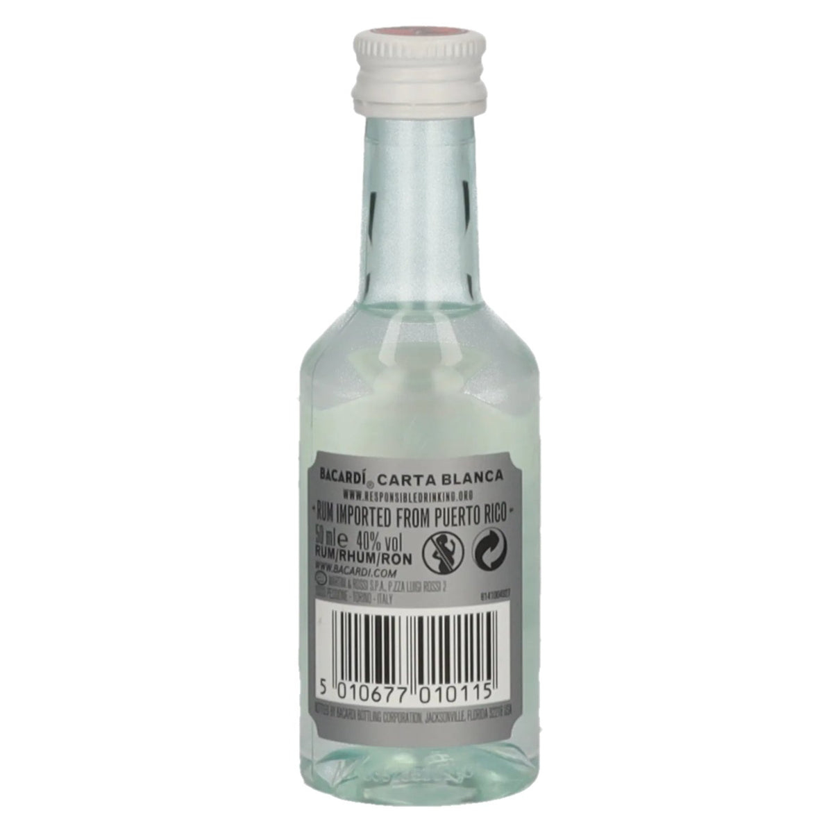 Bacardi Ron Carta Blanca Superior 40% vol. 0.05 l PET