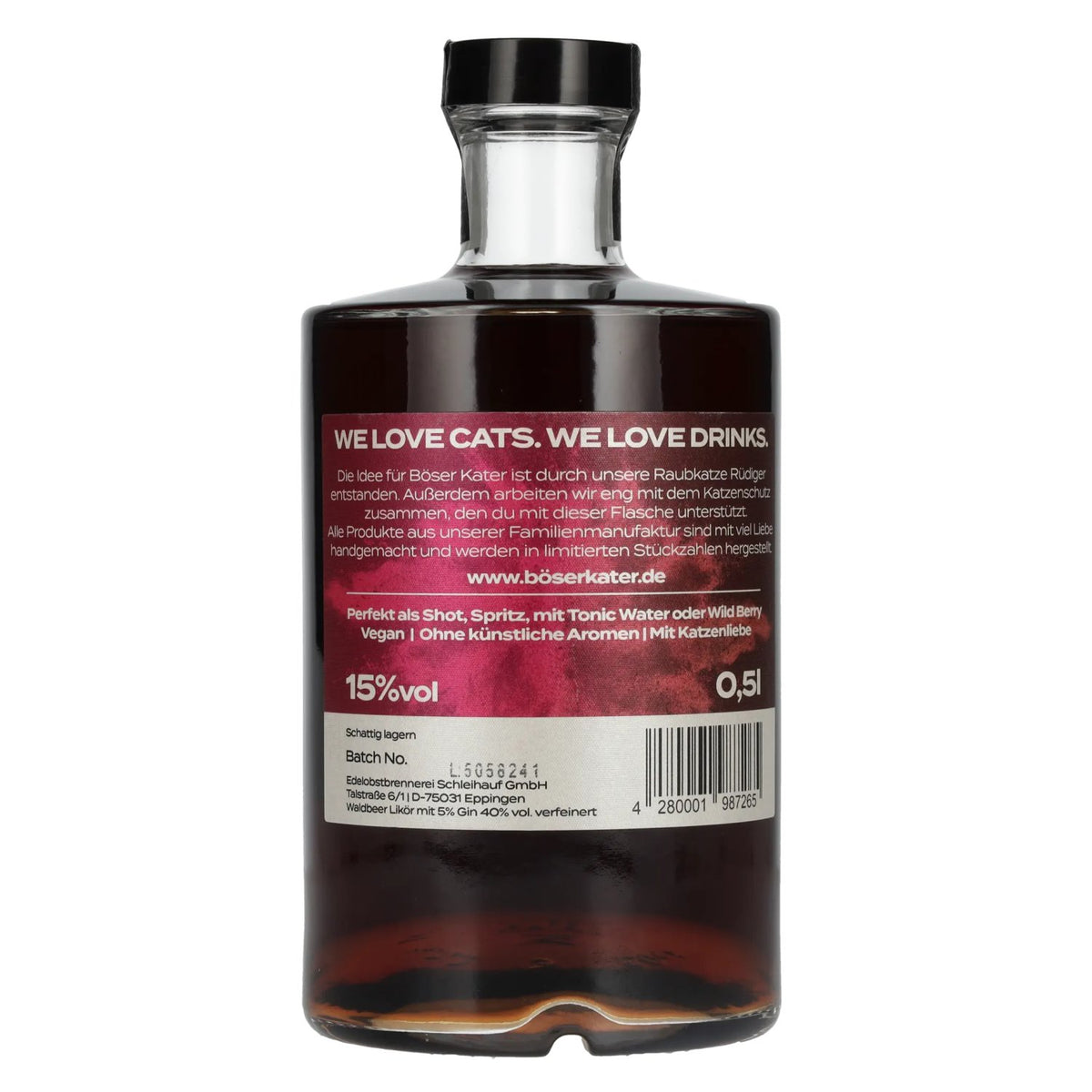 BÖSER KATER Aperitivo Wildberry Eistee 15% Vol. 0,5l