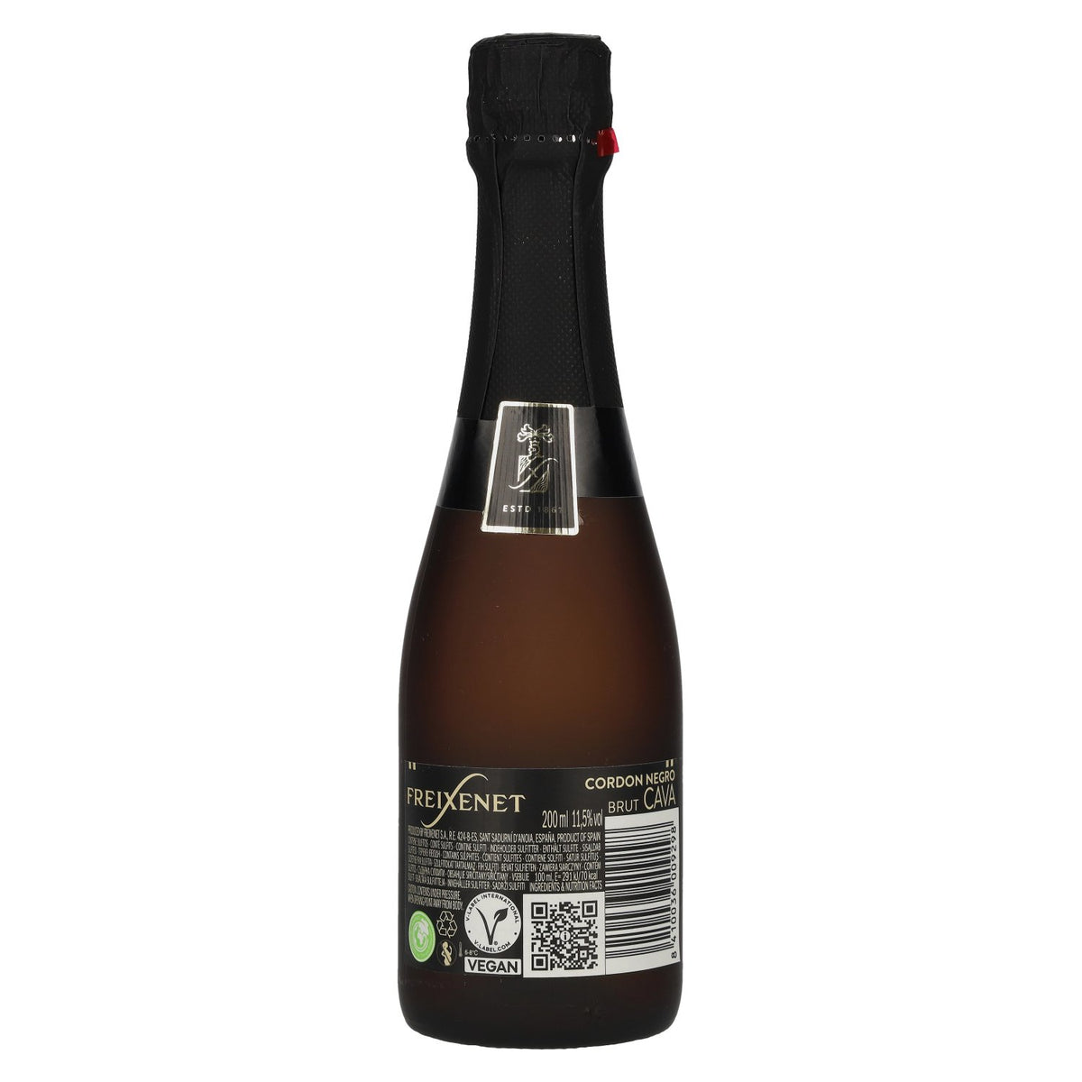 Freixenet CORDON NEGRO Premium Cava Gran Selección Brut 11.5% ABV 0.2l