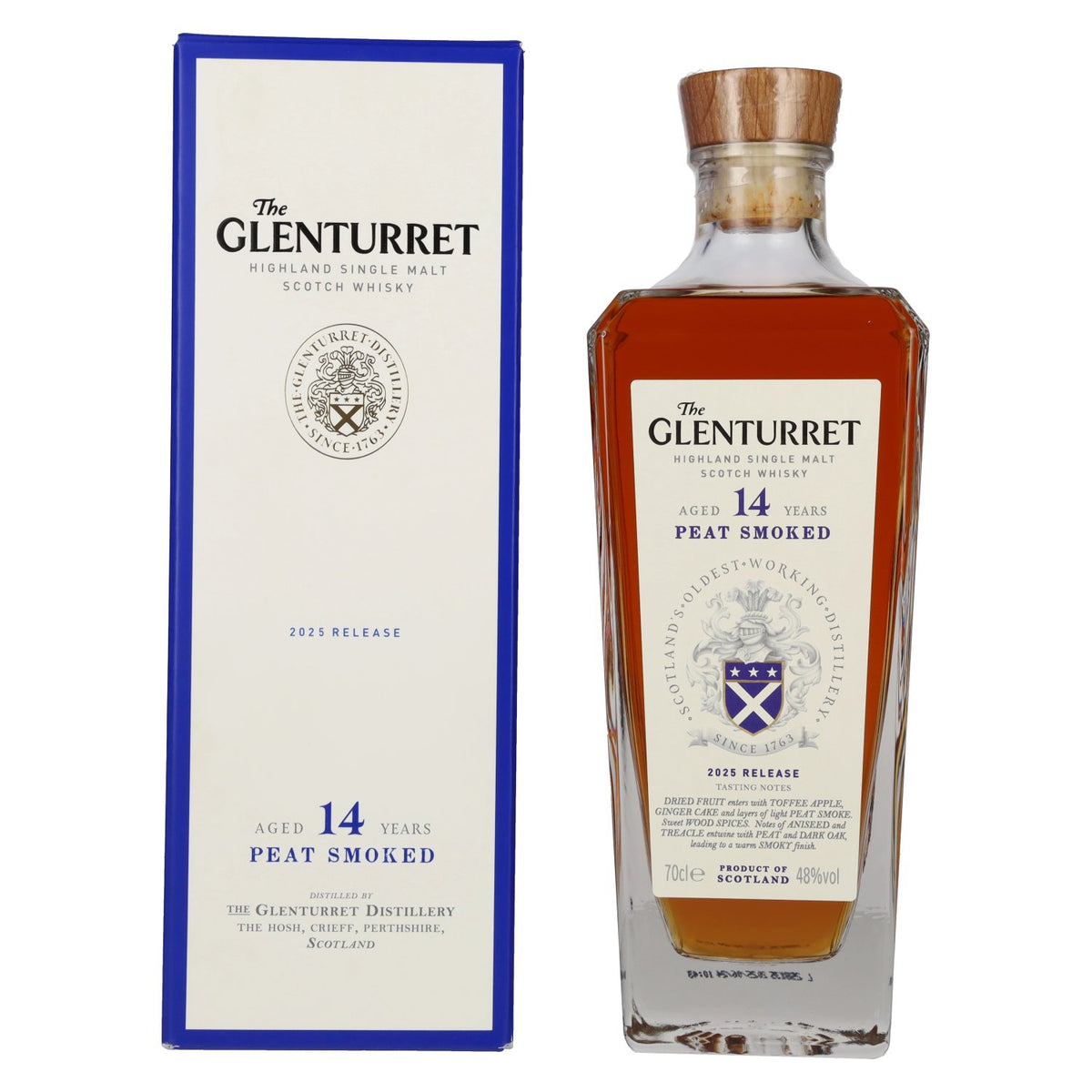 The Glenturret 14 Years Old PEAT Smoked Release 2025 48% ABV 0.7l in a gift box