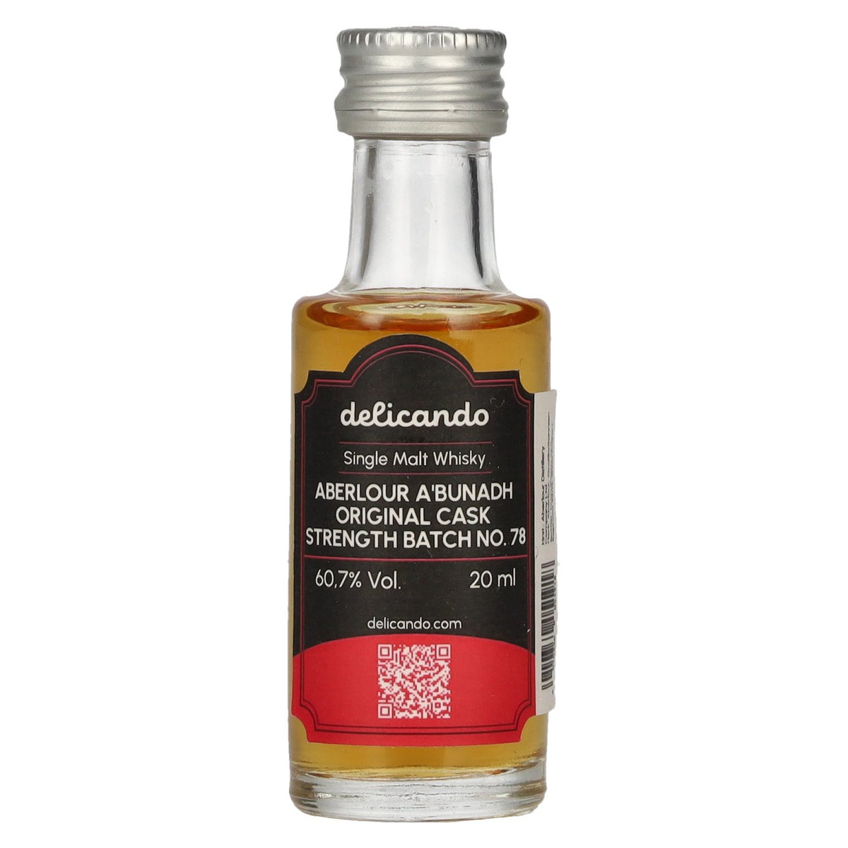 Aberlour A'BUNADH Original Cask Strength Batch No. 78 60.7% Vol. 0.02l