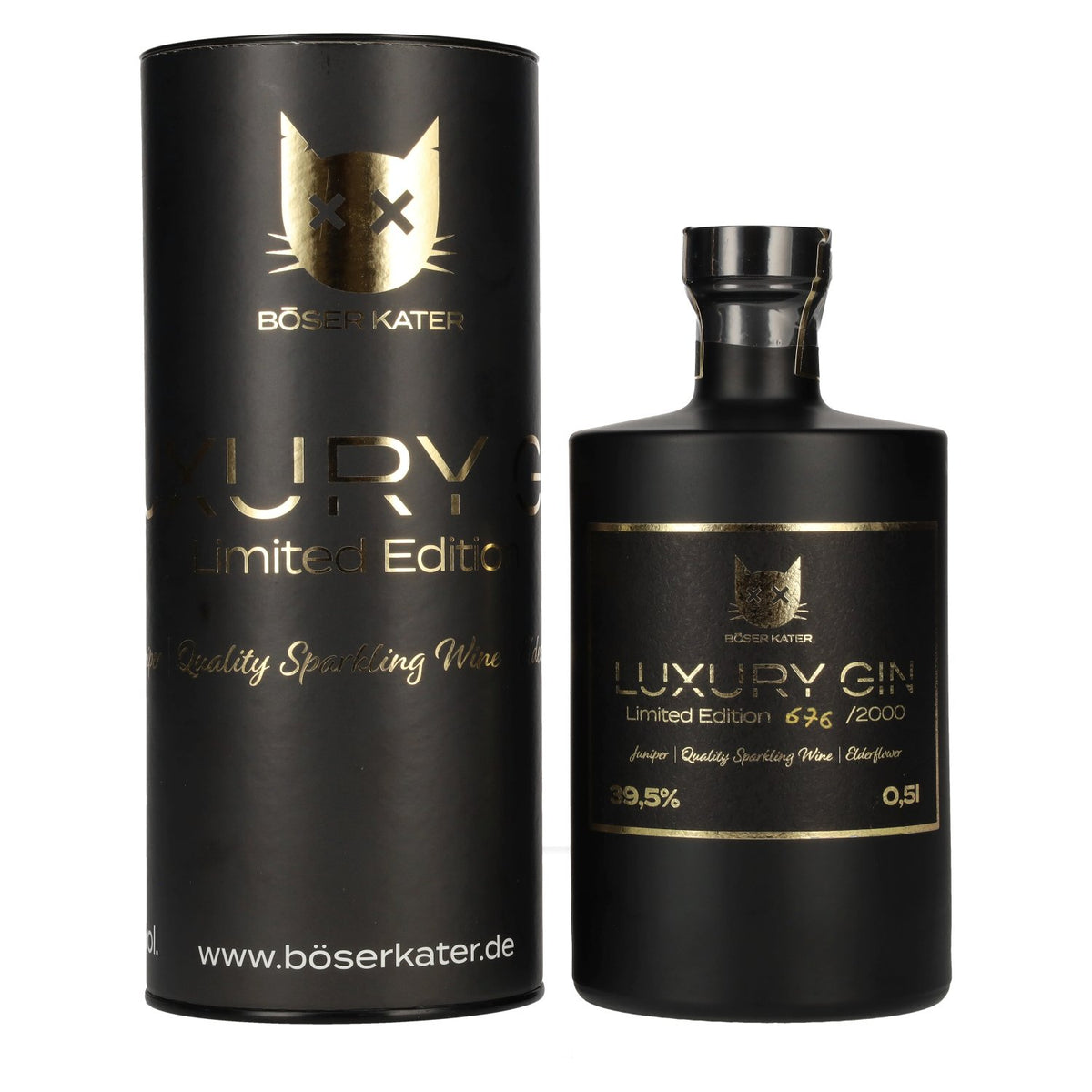 Böser Kater Luxury Gin Limited Edition 39.5% ABV 0.5l in a gift box