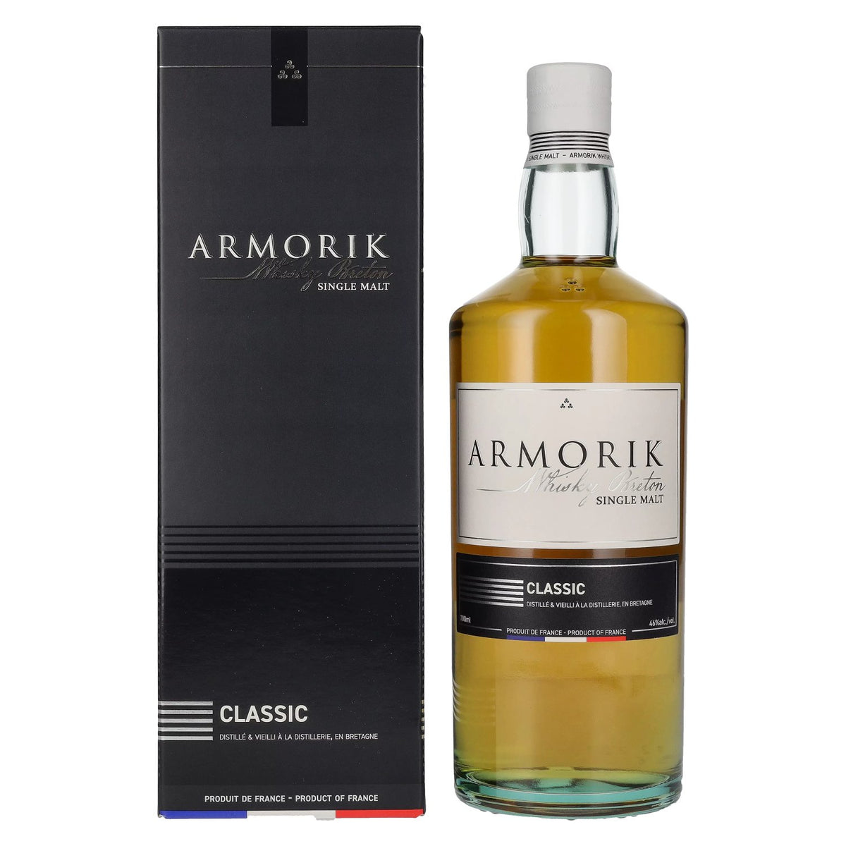 Armorik CLASSIC Whisky Breton Single Malt 46% ABV 0.7l in a gift box