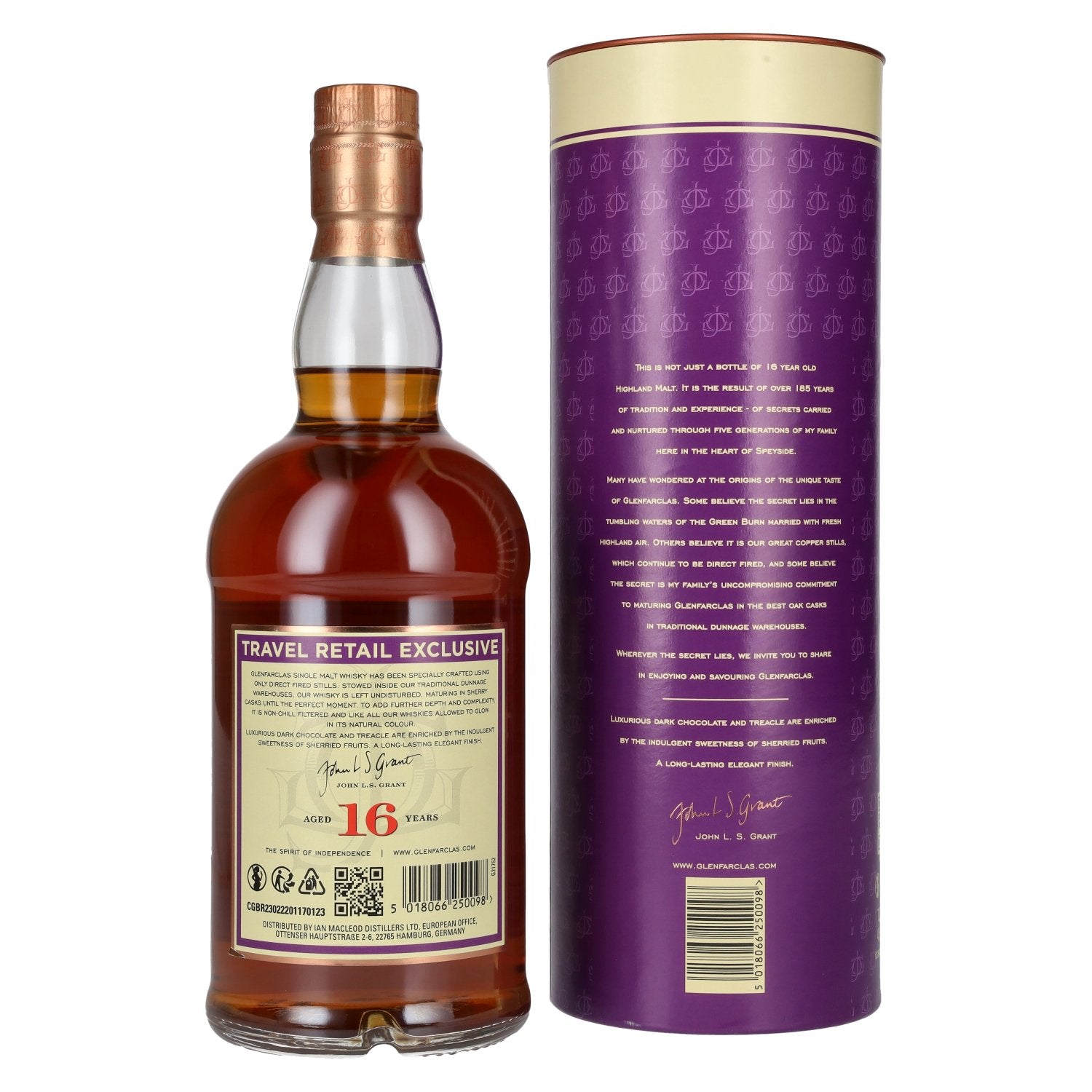 Glenfarclas 16 Years Old Highland Single Malt Scotch Whisky 46% Vol. 0,7l in Geschenkbox