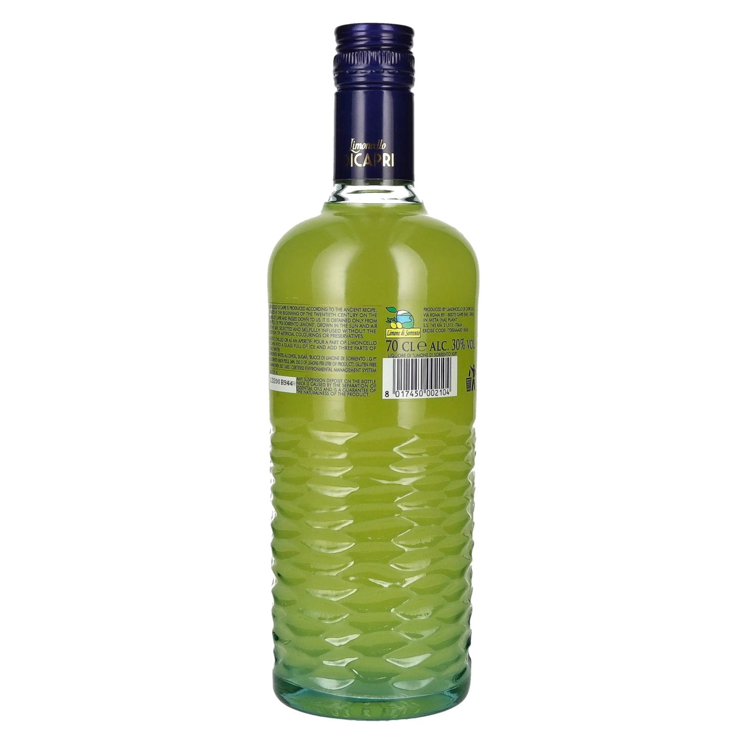 Limoncello DICAPRI Originale Ricetta di Capri 30% Vol. 0,7l