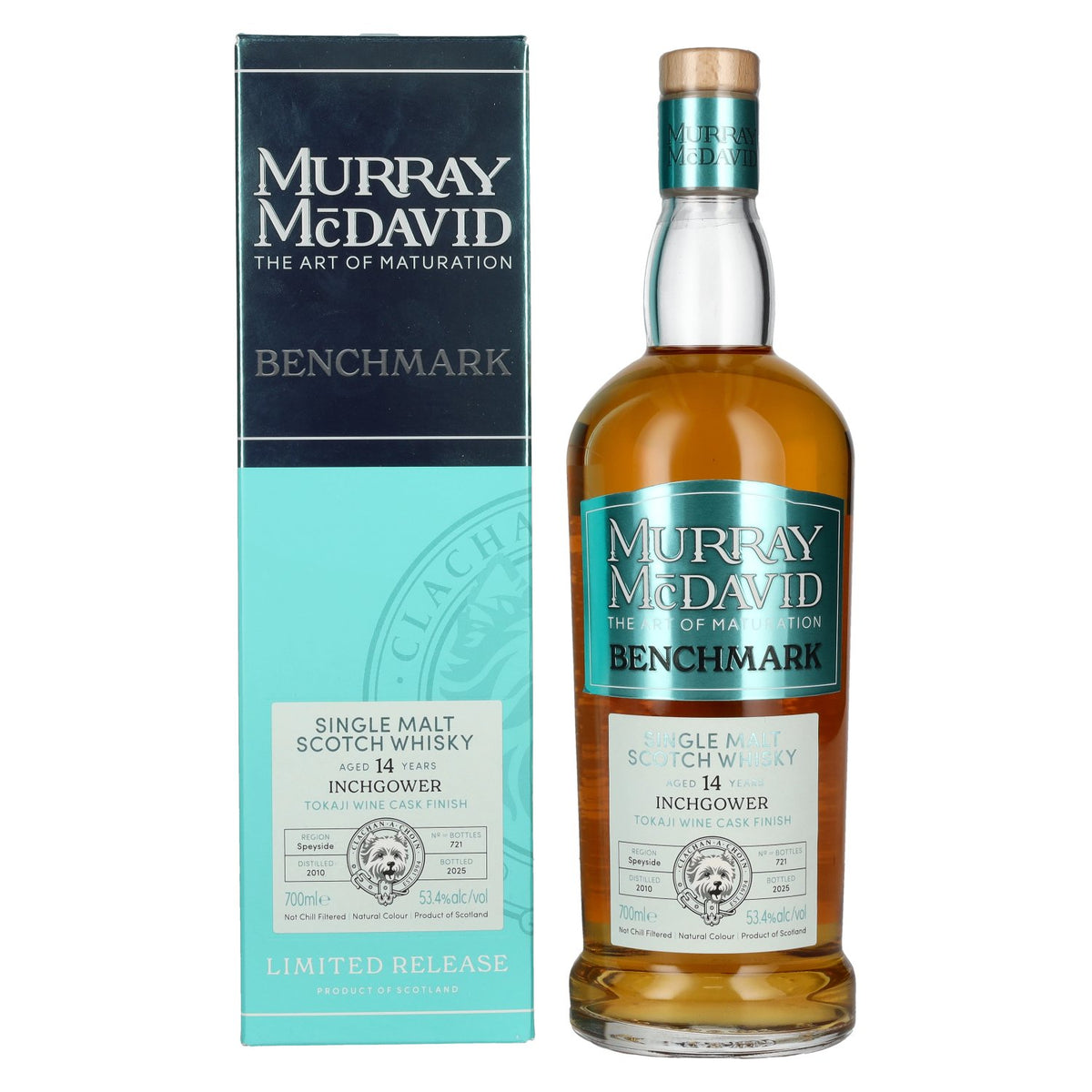 Murray McDavid BENCHMARK 14 Years Old INCHGOWER Tokaji Wine Cask Finish 2010 53.4% Vol. 0.7L in Gift Box
