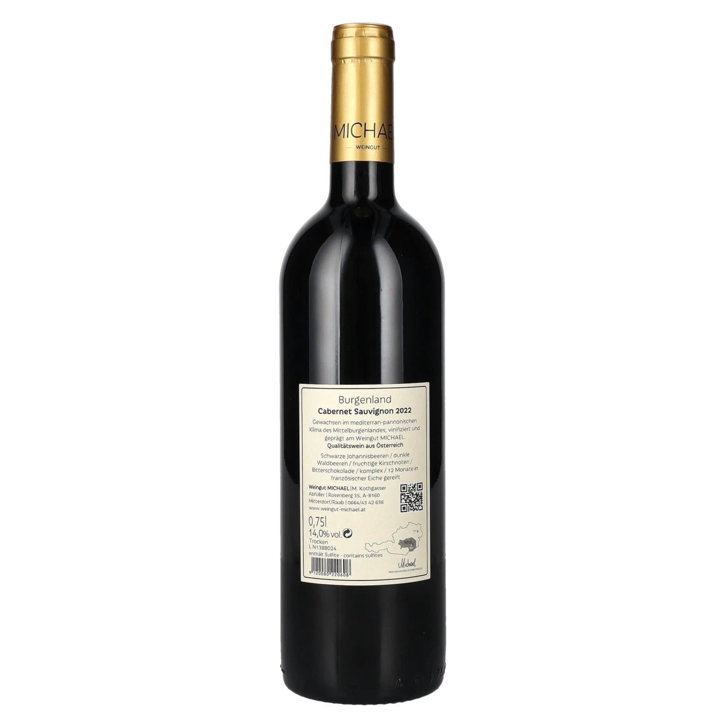MICHAEL Cabernet Sauvignon Burgenland 2022 14% Vol. 0,75l