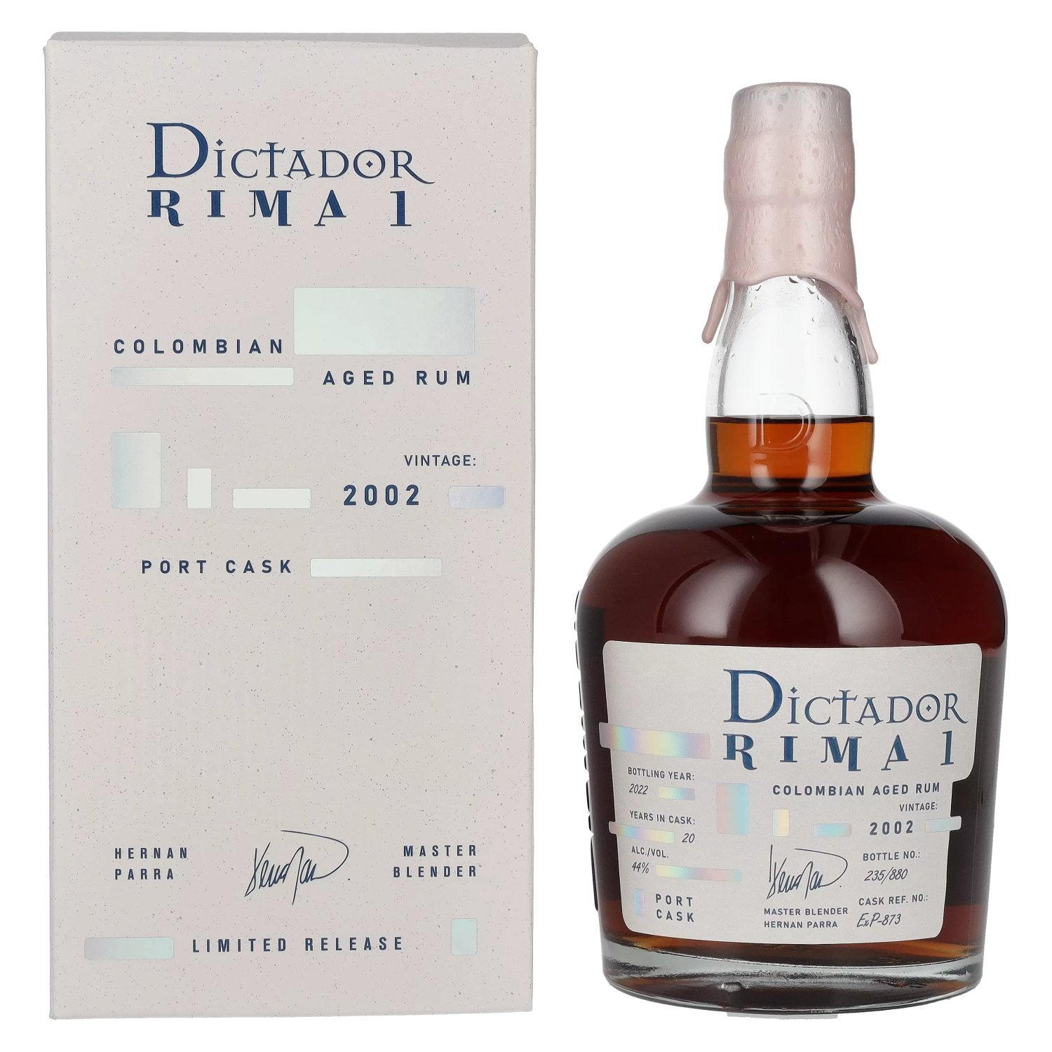 Dictador RIMA I 20 Years Old PORT CASK Vintage 2002 44% Vol. 0.7L in gift box