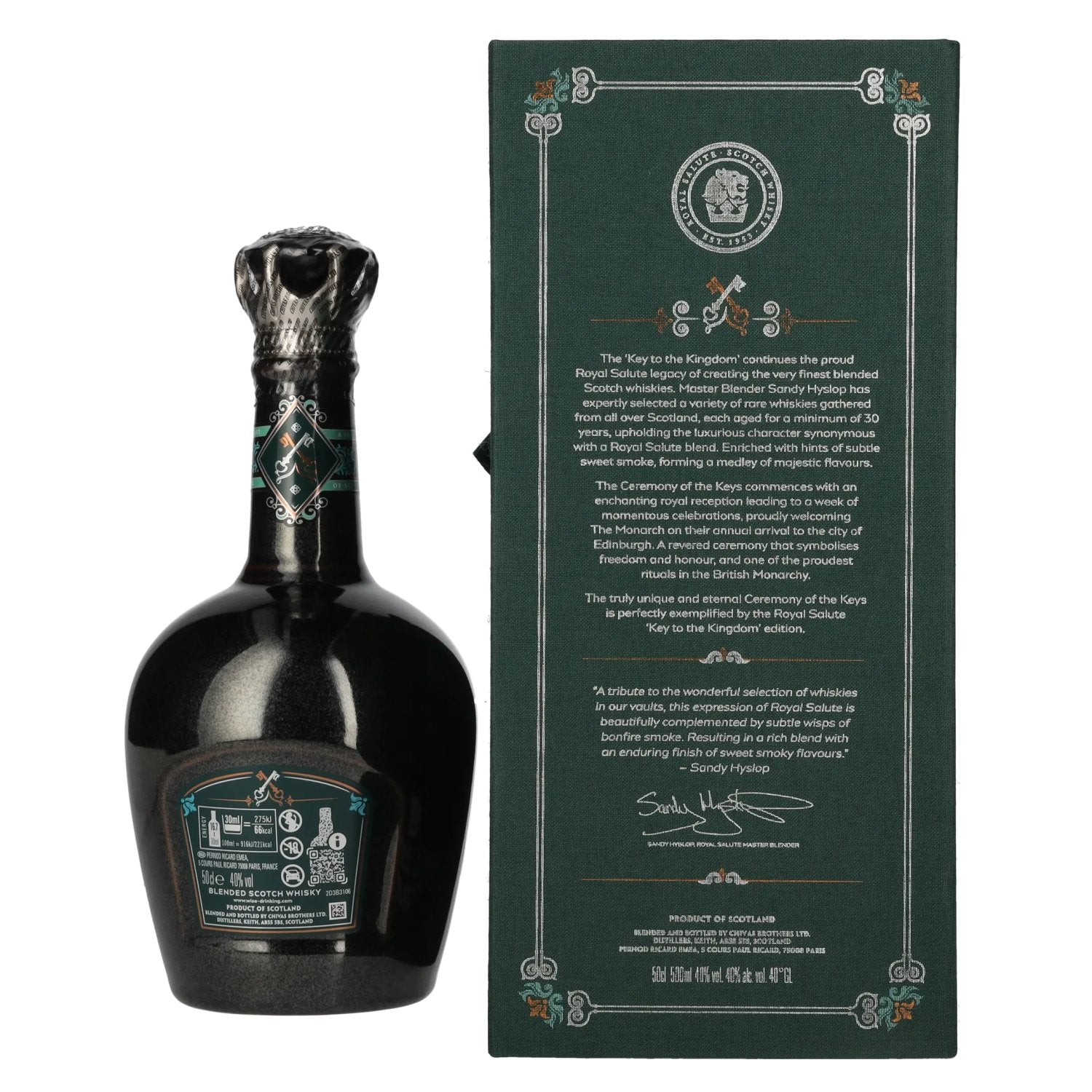 Royal Salute 30 Years Old KEY TO THE KINGDOM Blended Scotch Whisky 40% Vol. 0,5l in Geschenkbox
