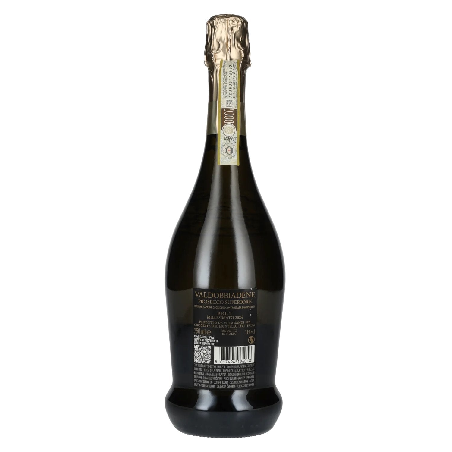 Villa Sandi Valdobbiadene Prosecco Superiore Brut Millesimato DOCG 2024 11% Vol. 0,75l