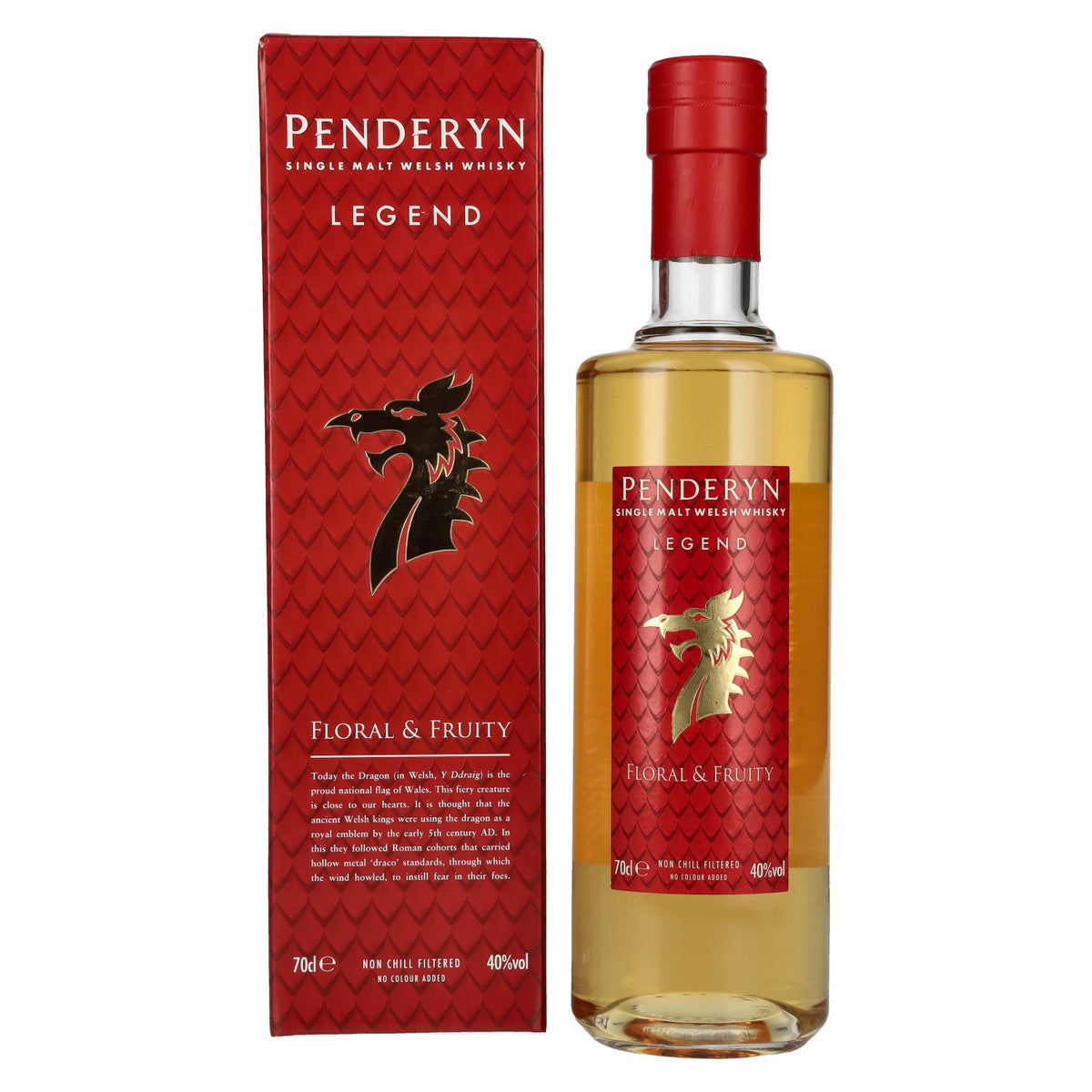 Penderyn LEGEND Single Malt Welsh Whiskey 40% Vol. 0,7l in Geschenkbox