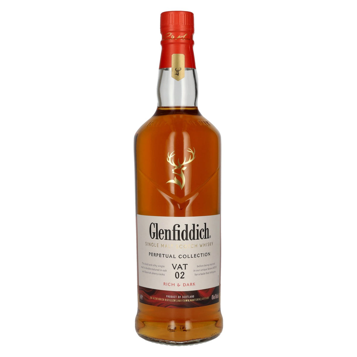 Glenfiddich Perpetual Collection VAT 02 Rich &amp; Dark 43% ABV 1l