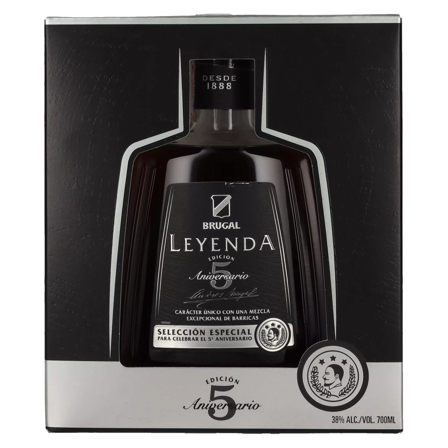 Brugal LEYENDA 5 Years Old Special Selection 38% Vol. 0.7l in gift box