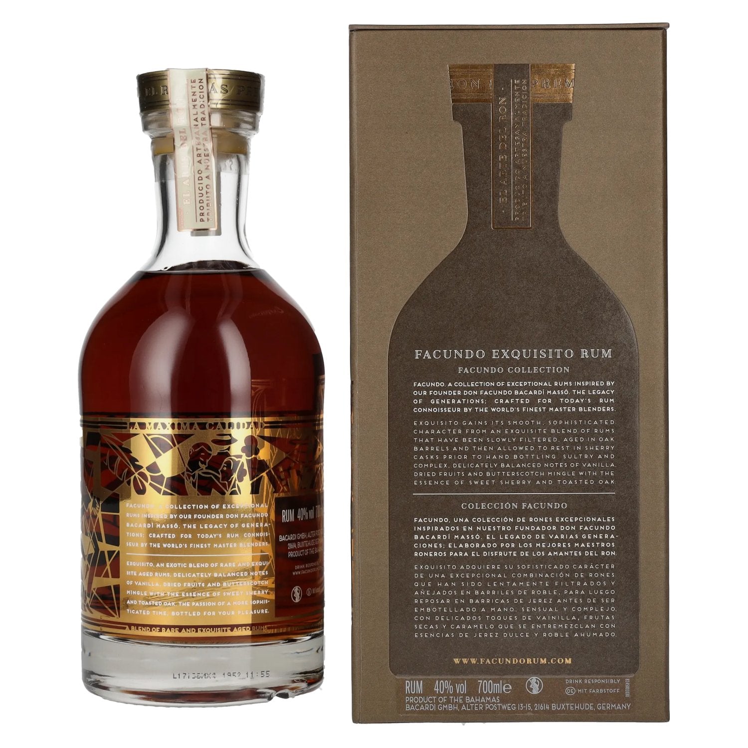 Facundo EXQUISITO Rum 40% Vol. 0,7l in Geschenkbox